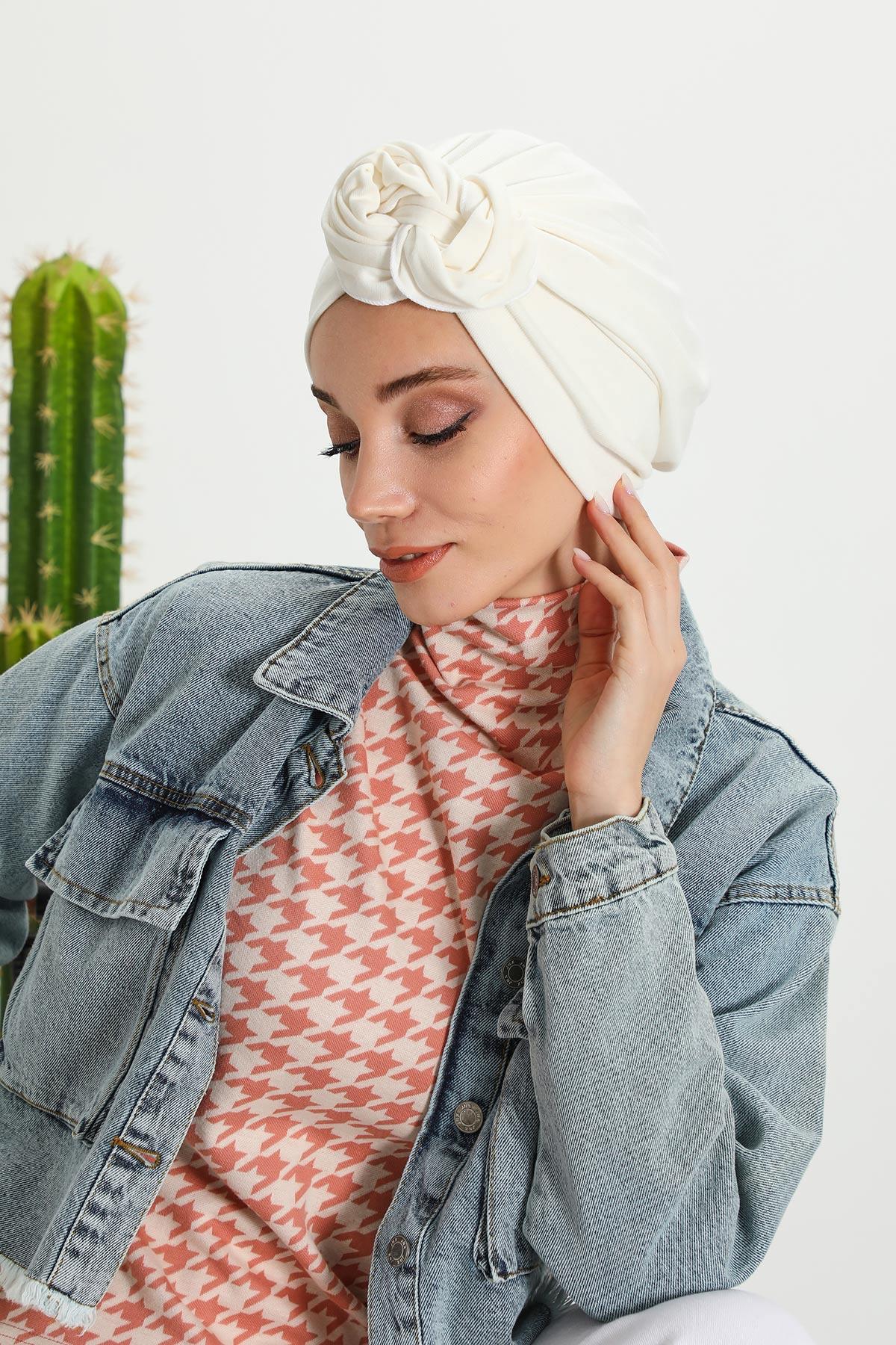 Kuyruklu Tesettür Bone,B-49RB