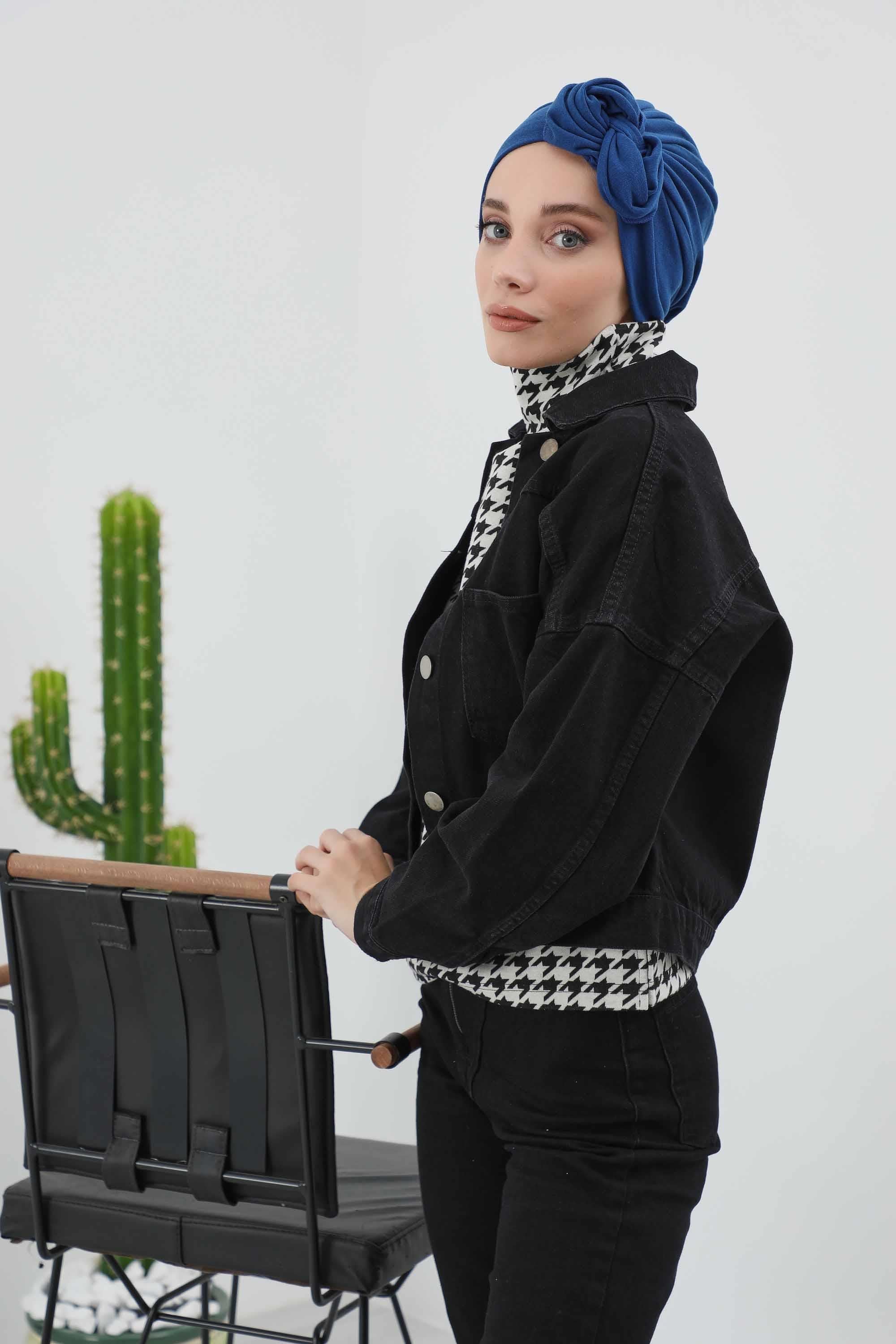 Kuyruklu Tesettür Bone,B-49RB