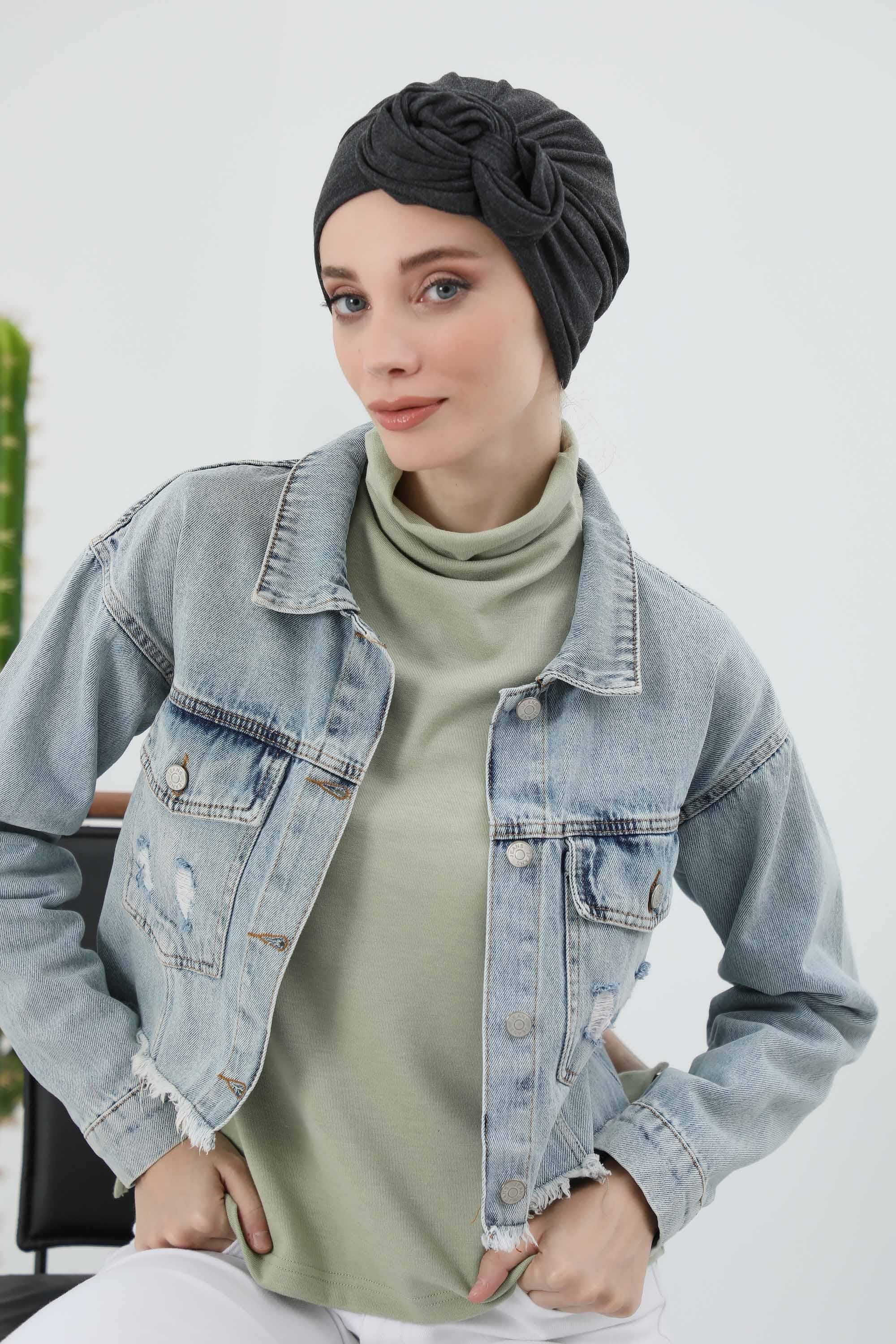 Kuyruklu Tesettür Bone,B-49RB