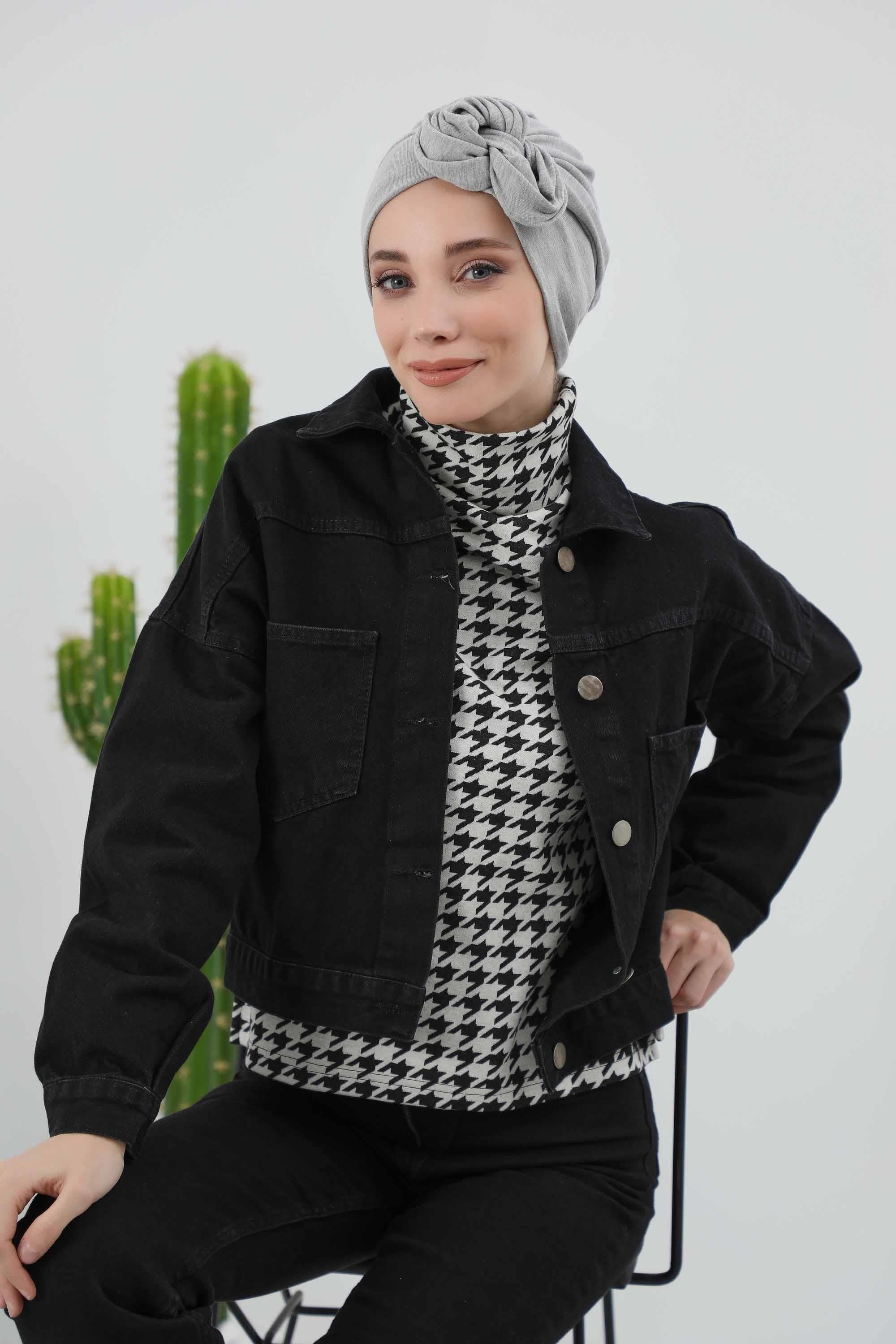 Kuyruklu Tesettür Bone,B-49RB