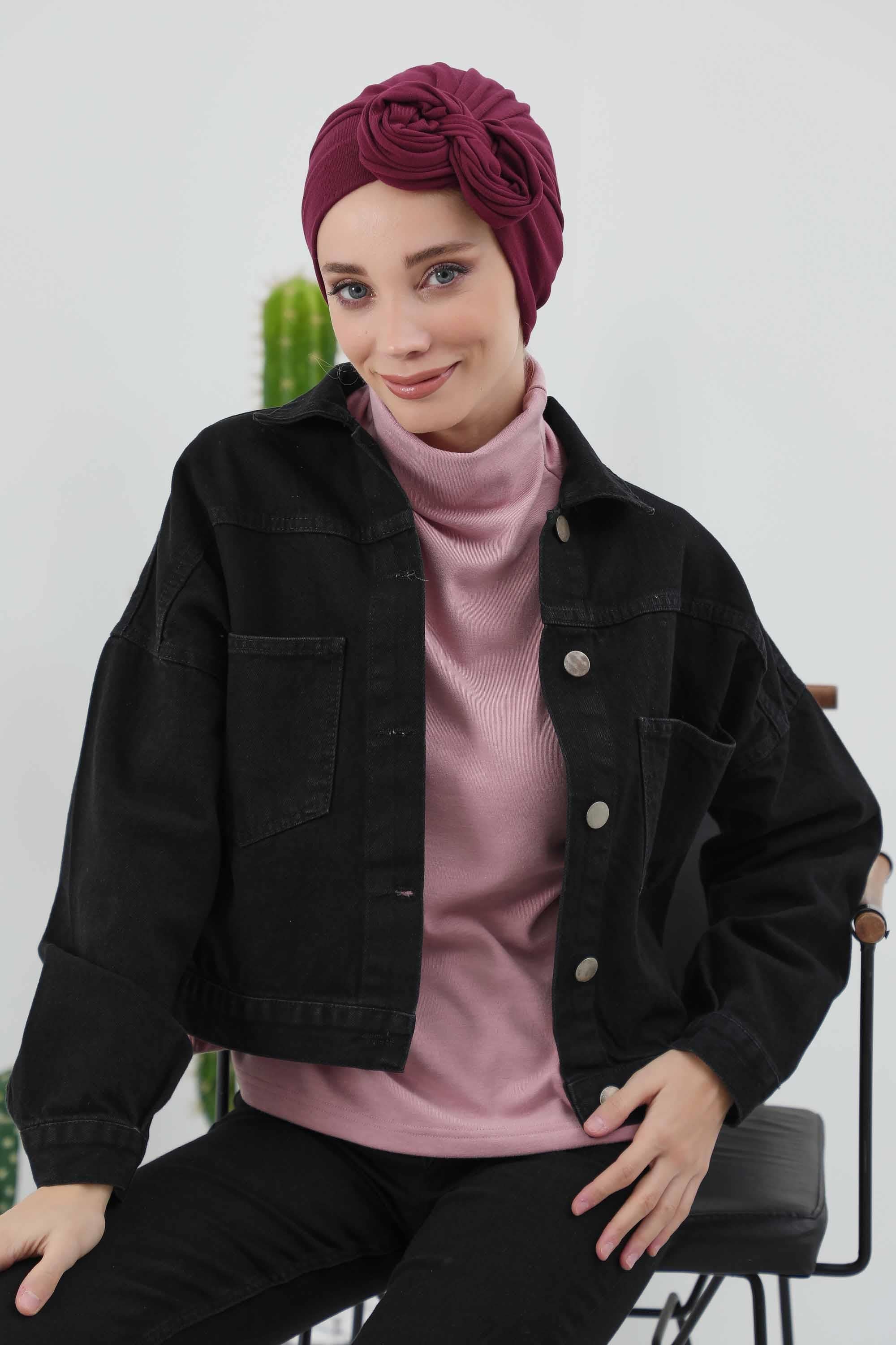 Kuyruklu Tesettür Bone,B-49RB