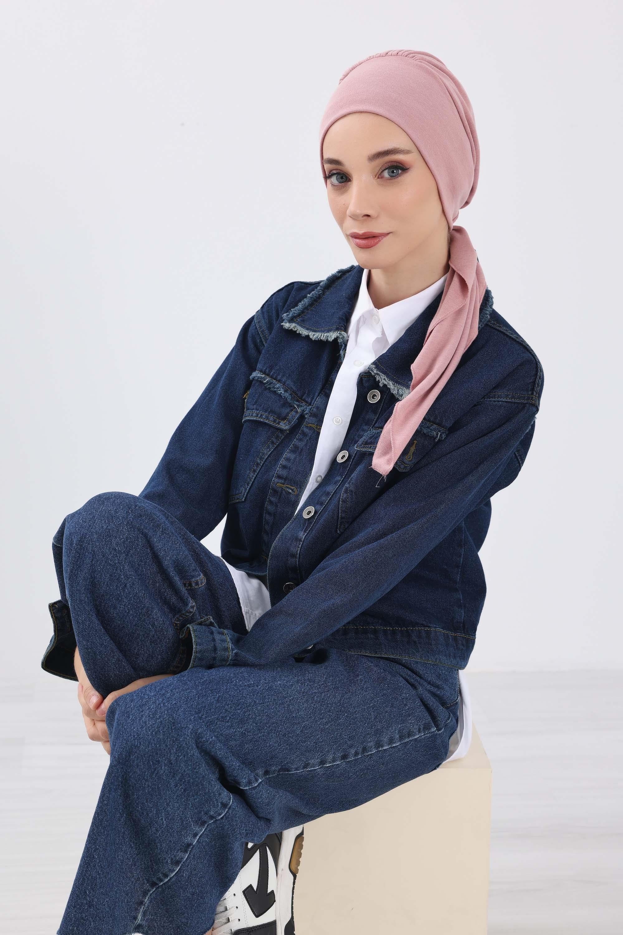 Kuyruklu Tesettür Bone,B-49RB