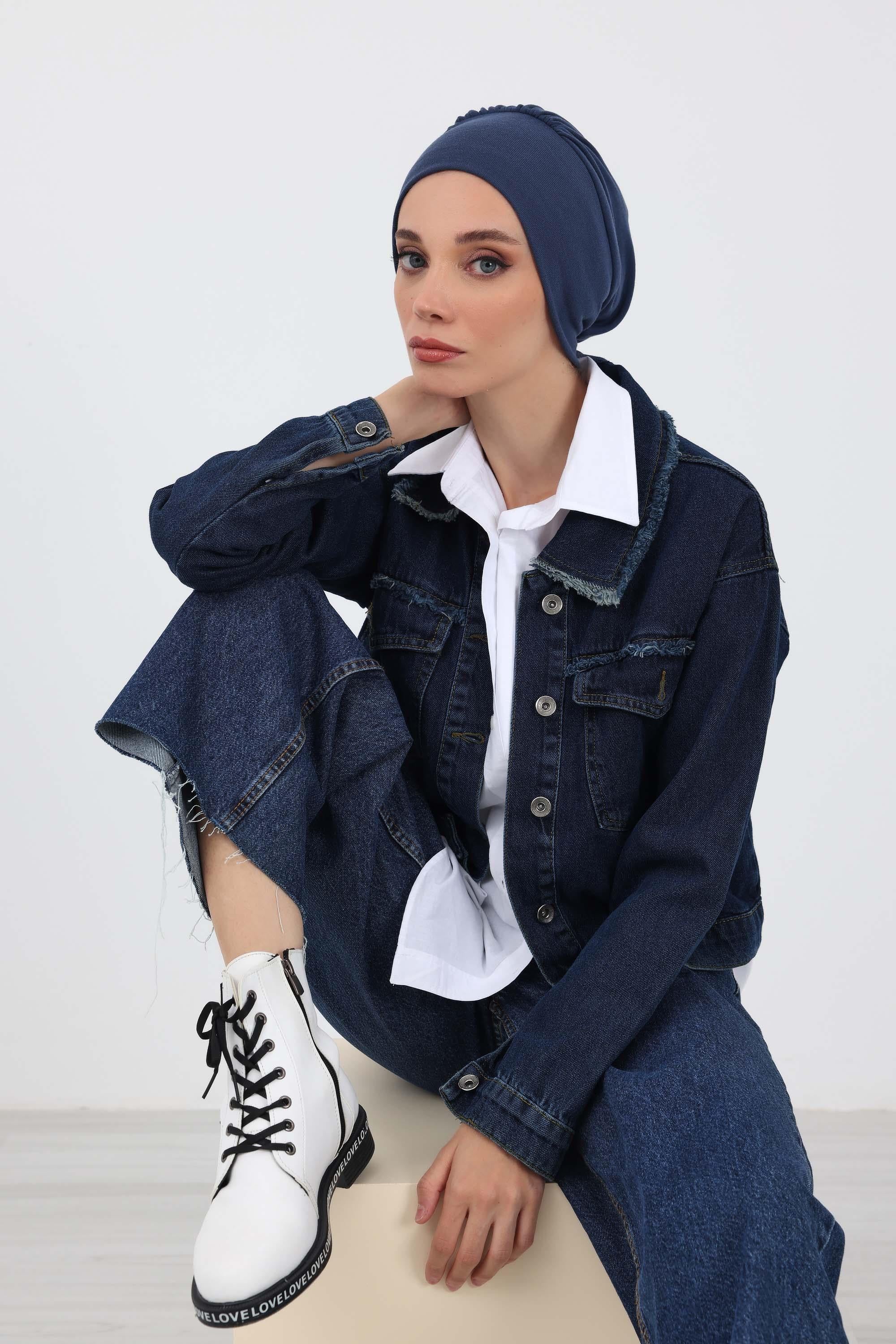 Kuyruklu Tesettür Bone,B-49RB