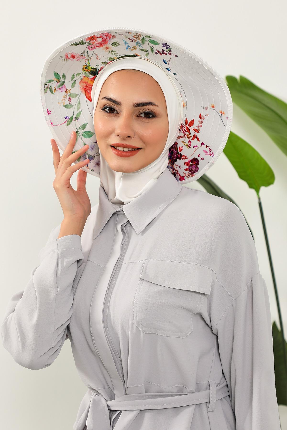 Ninja Boneli Çıkarılabilir Desenli Şapkalı Bone Türban,S-6D