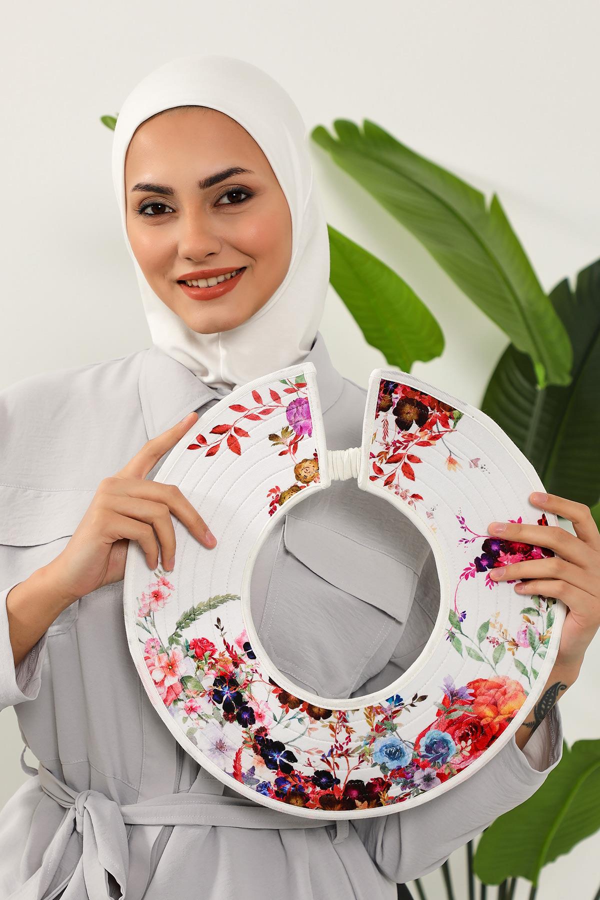 Ninja Boneli Çıkarılabilir Desenli Şapkalı Bone Türban,S-6D