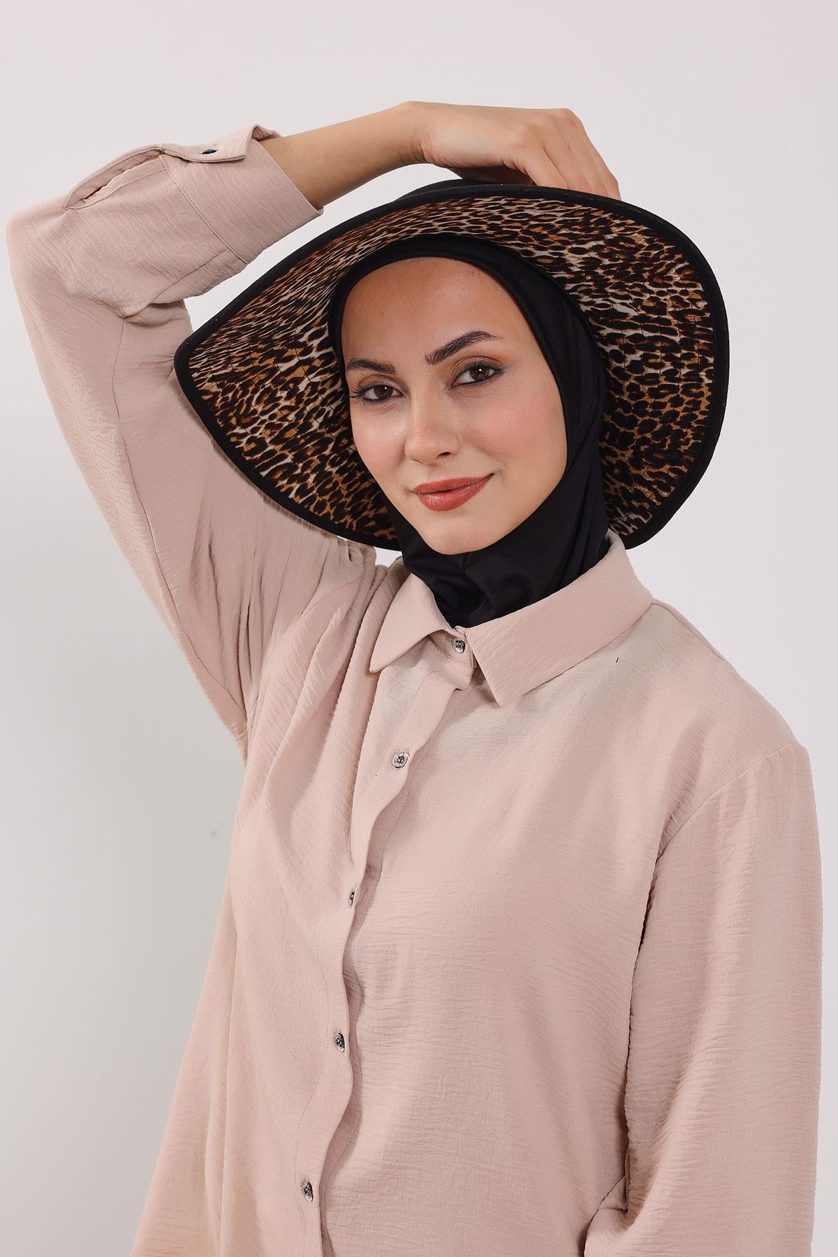 Ninja Boneli Çıkarılabilir Desenli Şapkalı Bone Türban,S-6D