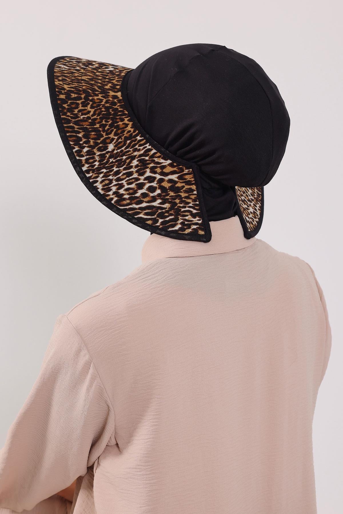 Ninja Boneli Çıkarılabilir Desenli Şapkalı Bone Türban,S-6D