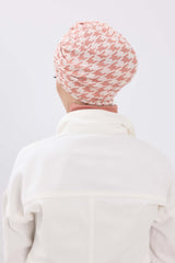 Ön Kemer Detaylı Desenli Bone,B-68DIV