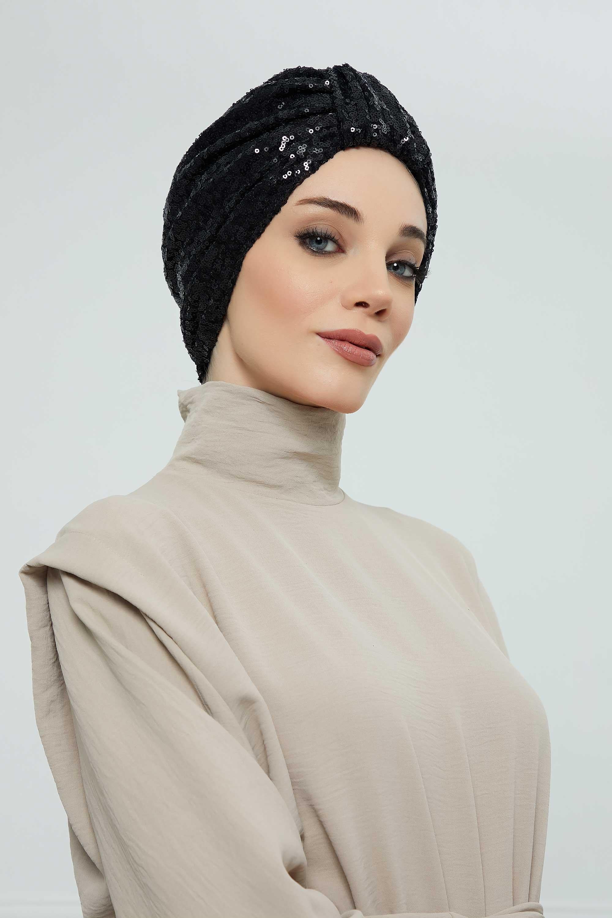 Ön Kemer Detaylı Payetli Bone,B-68P
