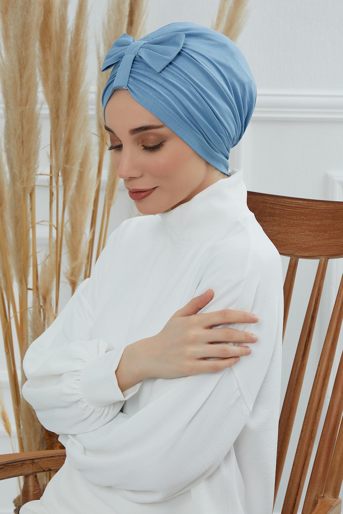 Önden Fiyonklu Bone,B-7