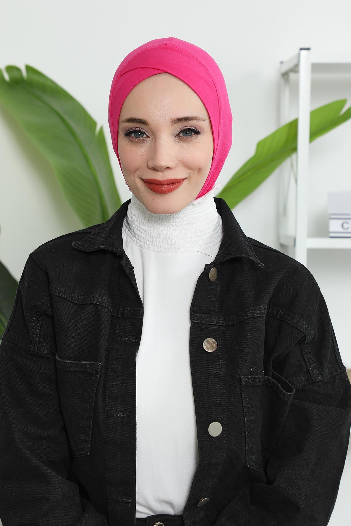 Önü Çapraz Detaylı Penye Bone,TB-4,TB-4