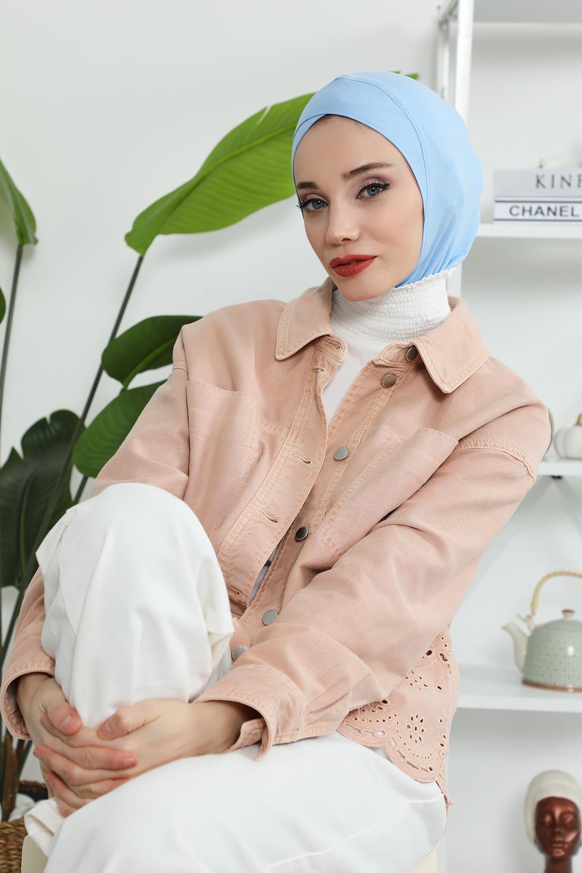 Önü Çapraz Detaylı Penye Bone,TB-4,TB-4