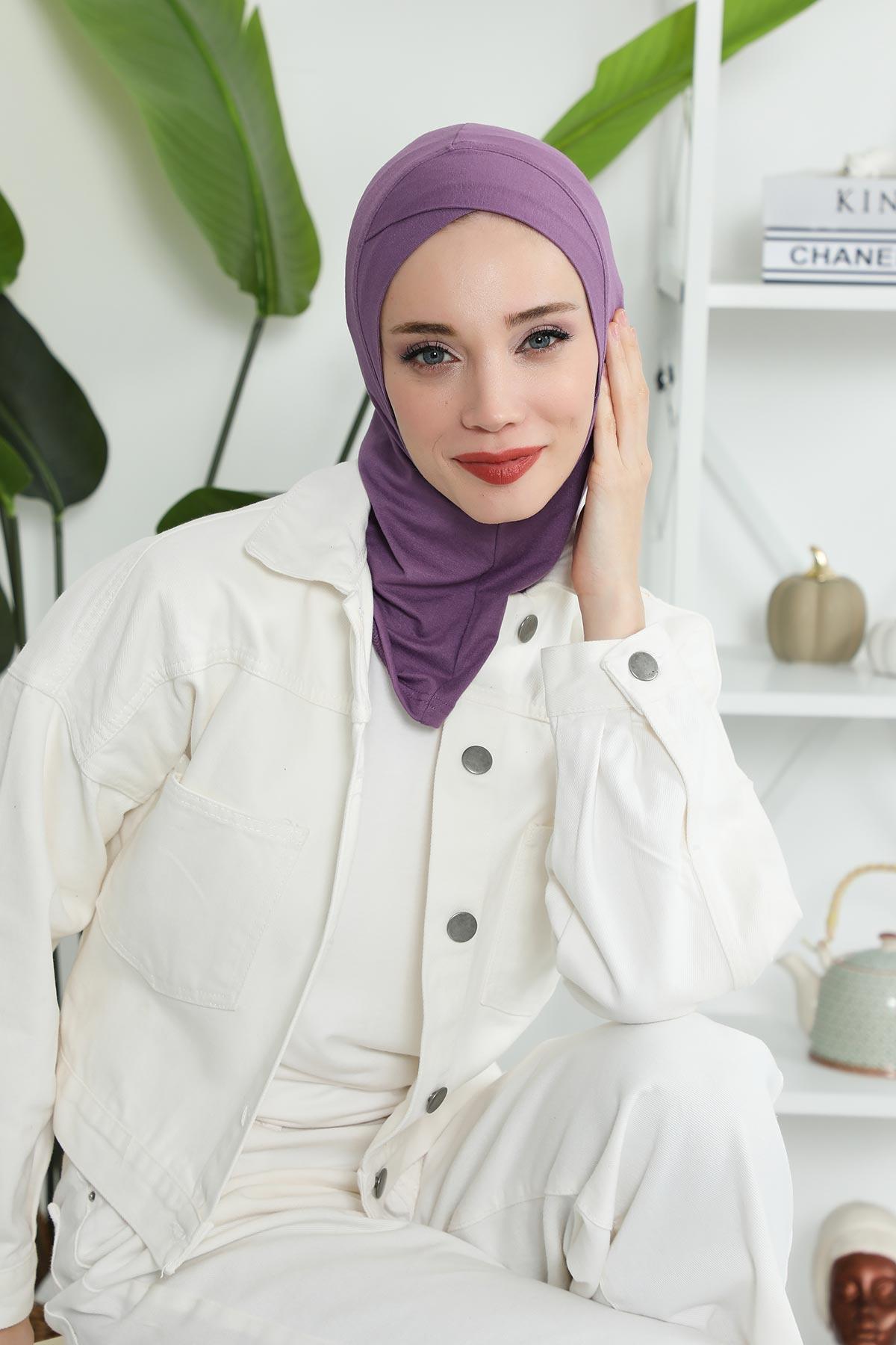 Önü Çapraz Detaylı Penye Bone,TB-4,TB-4