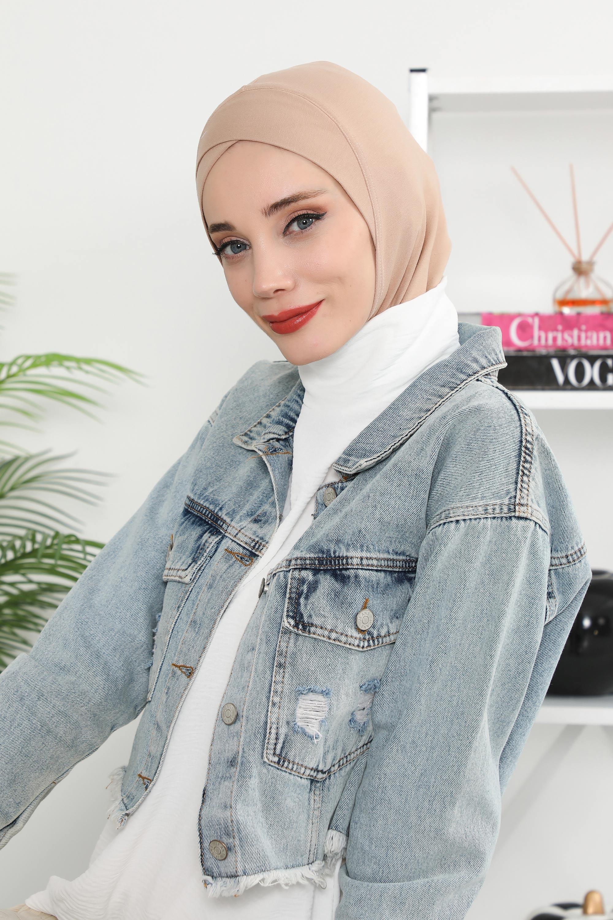 Önü Çapraz Detaylı Penye Bone,TB-4,TB-4