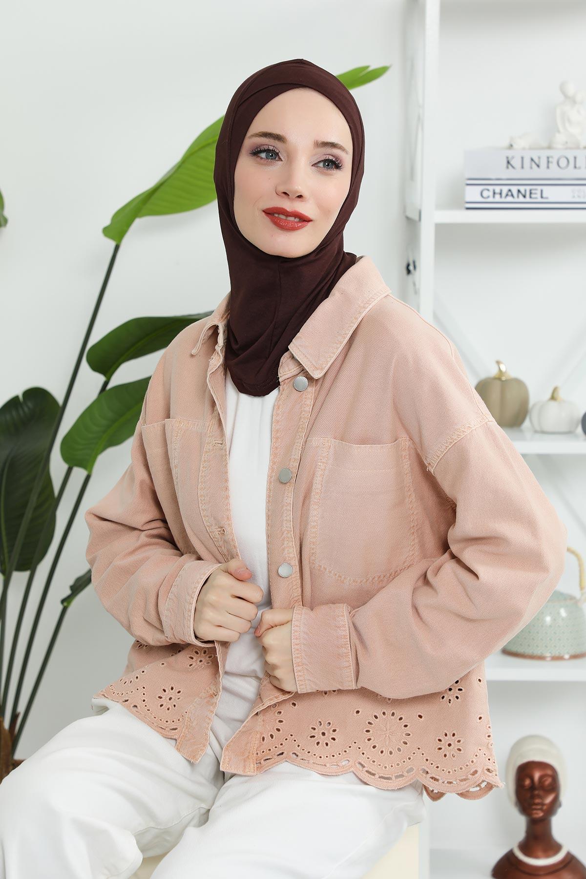 Önü Çapraz Detaylı Penye Bone,TB-4,TB-4