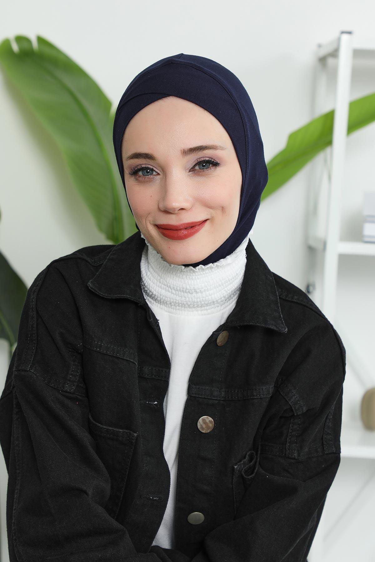 Önü Çapraz Detaylı Penye Bone,TB-4,TB-4