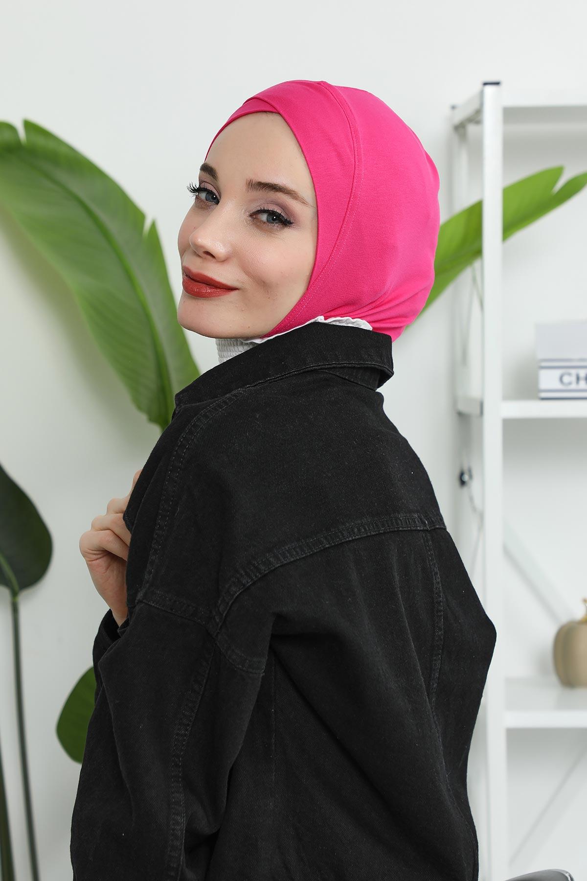 Önü Çapraz Detaylı Penye Bone,TB-4,TB-4