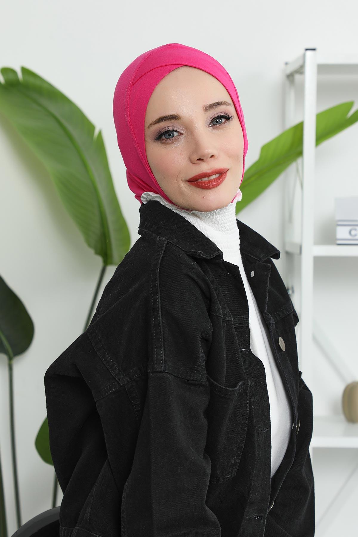 Önü Çapraz Detaylı Penye Bone,TB-4,TB-4