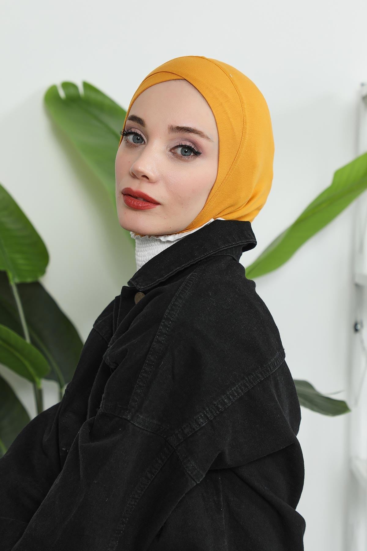 Önü Çapraz Detaylı Penye Bone,TB-4,TB-4