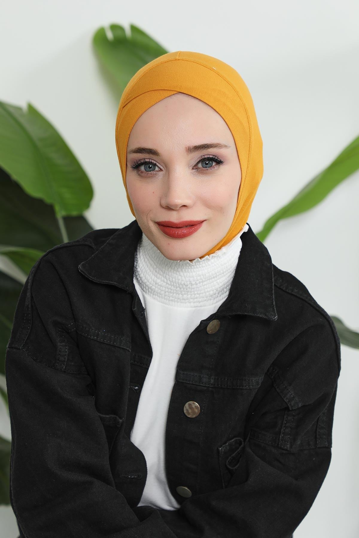 Önü Çapraz Detaylı Penye Bone,TB-4,TB-4