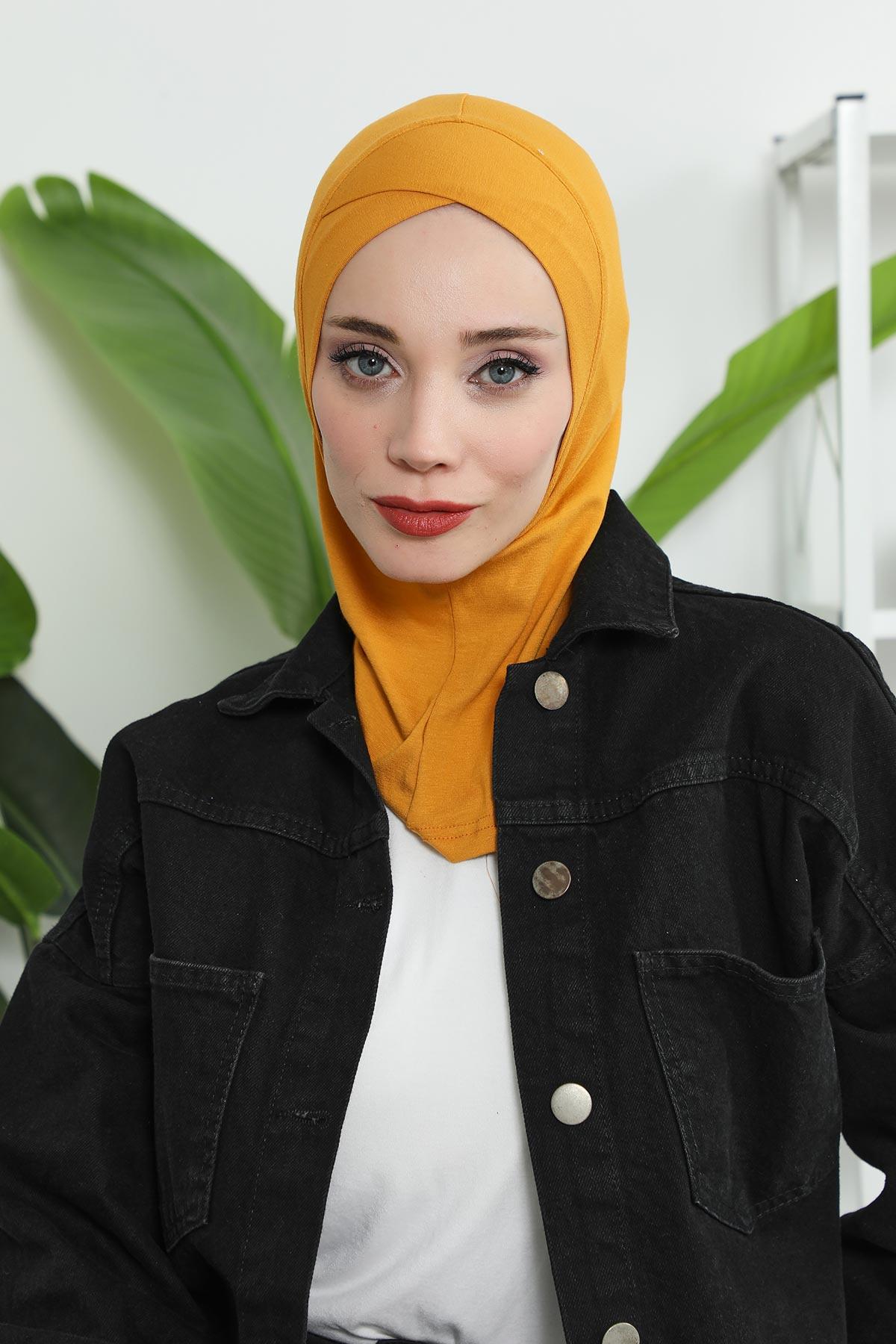 Önü Çapraz Detaylı Penye Bone,TB-4,TB-4