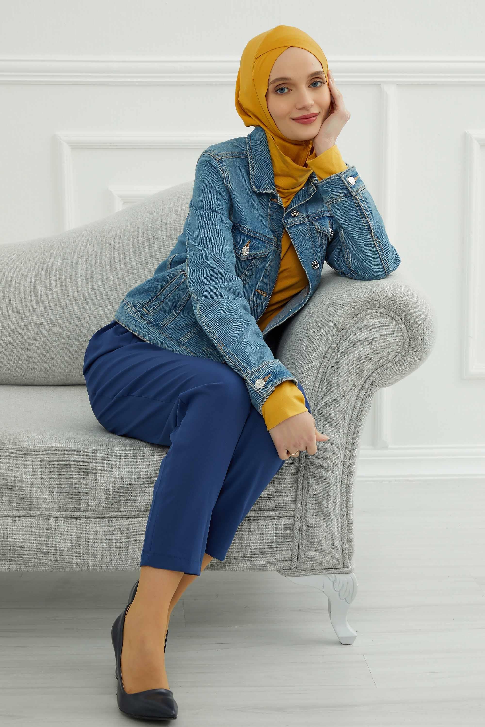 Önü Çapraz Detaylı Penye Bone,TB-4,TB-4