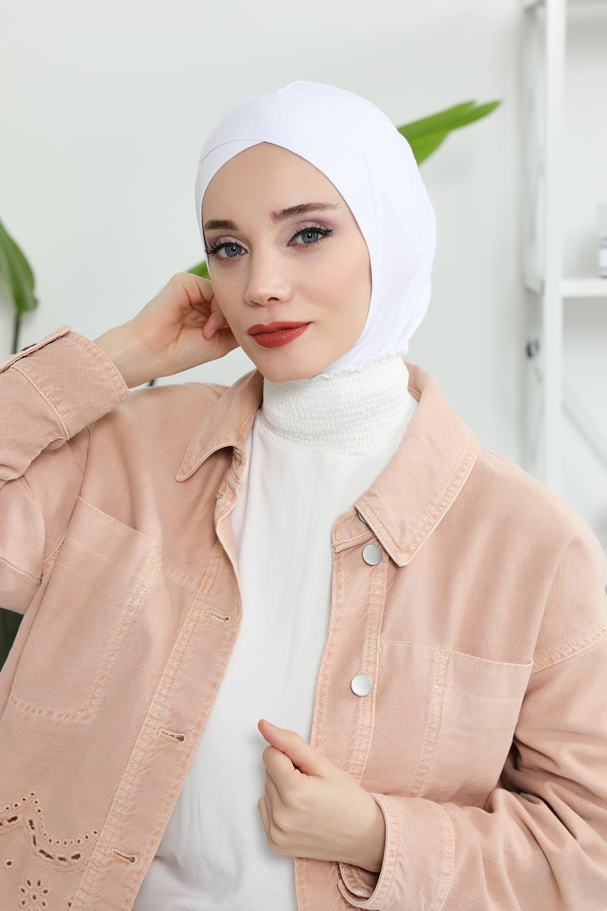 Önü Çapraz Detaylı Penye Bone,TB-4,TB-4