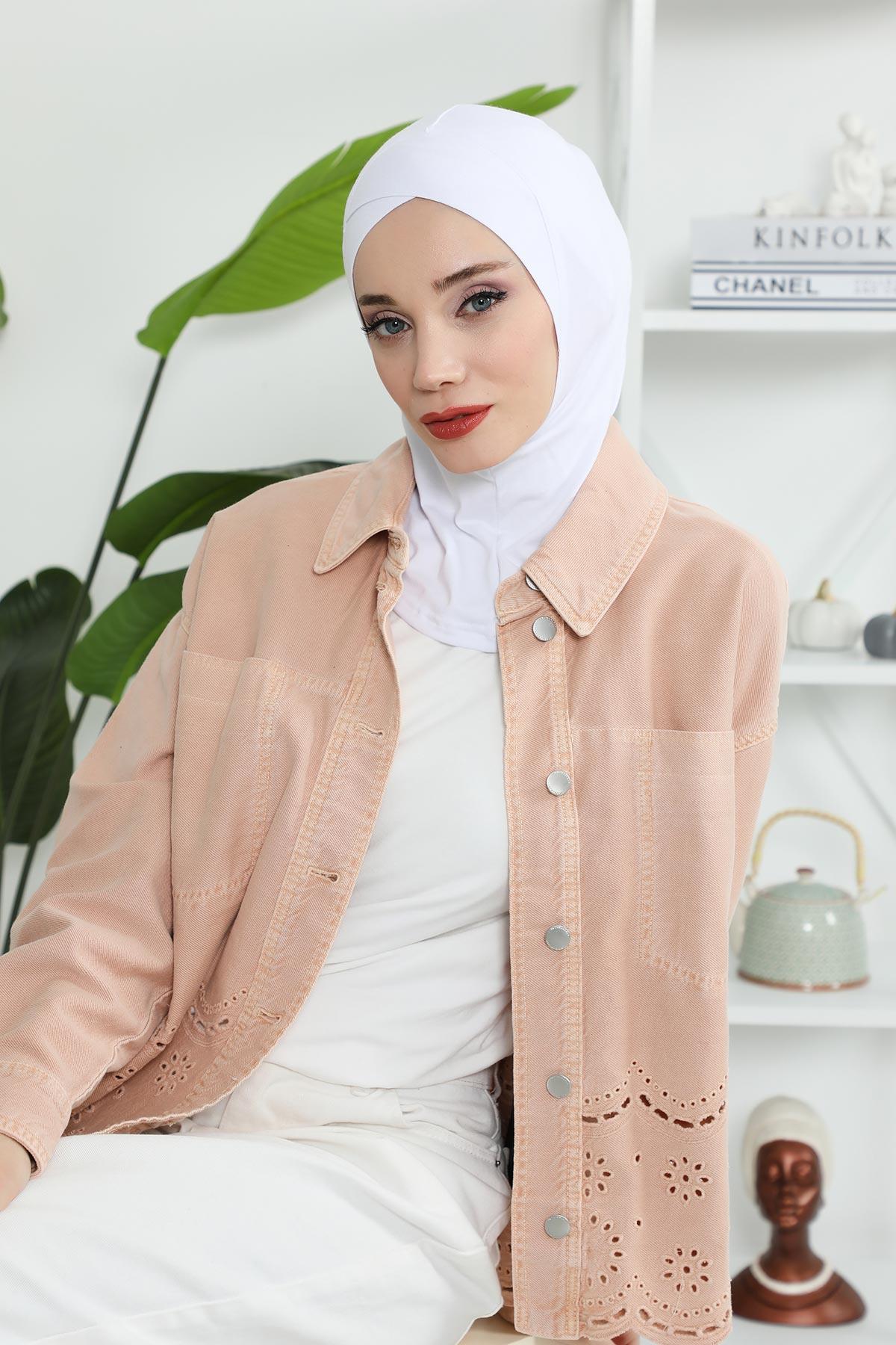 Önü Çapraz Detaylı Penye Bone,TB-4,TB-4