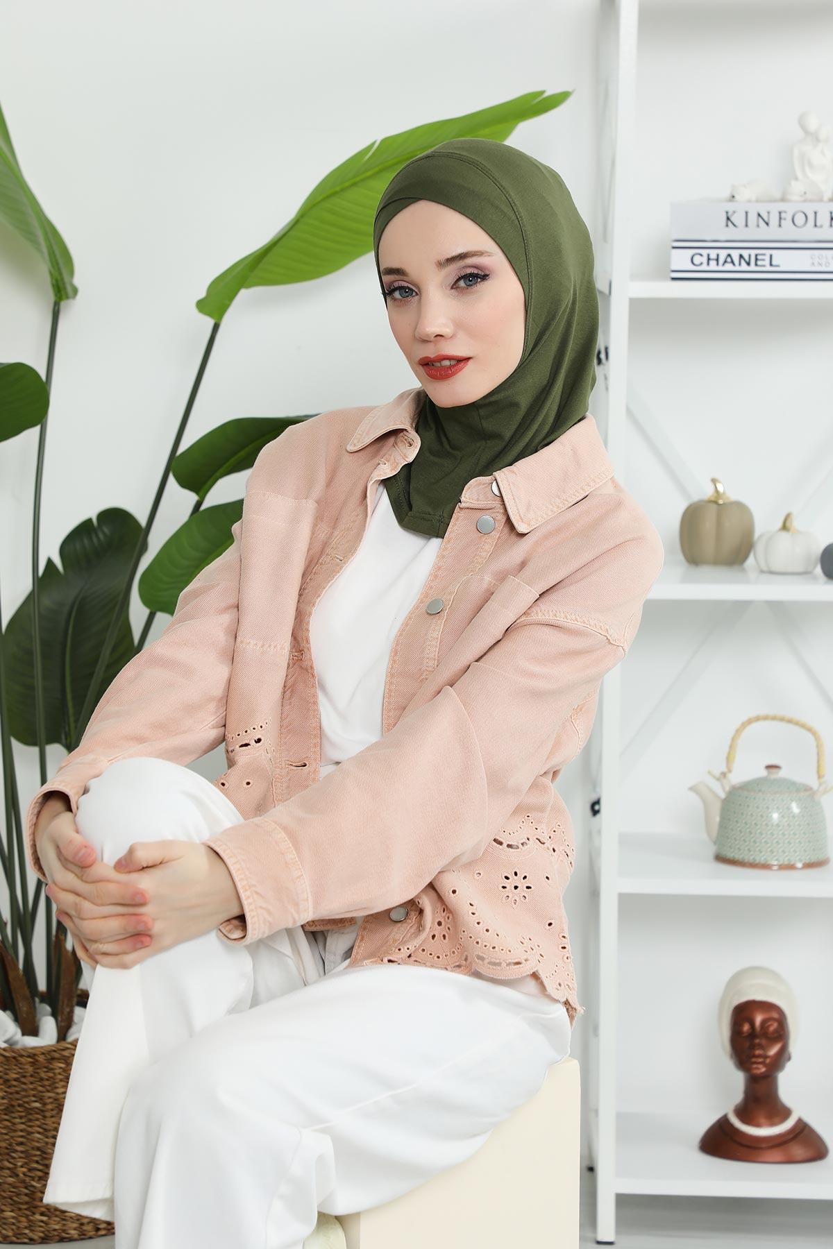 Önü Çapraz Detaylı Penye Bone,TB-4,TB-4