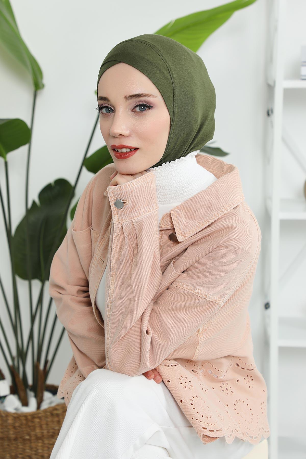 Önü Çapraz Detaylı Penye Bone,TB-4,TB-4