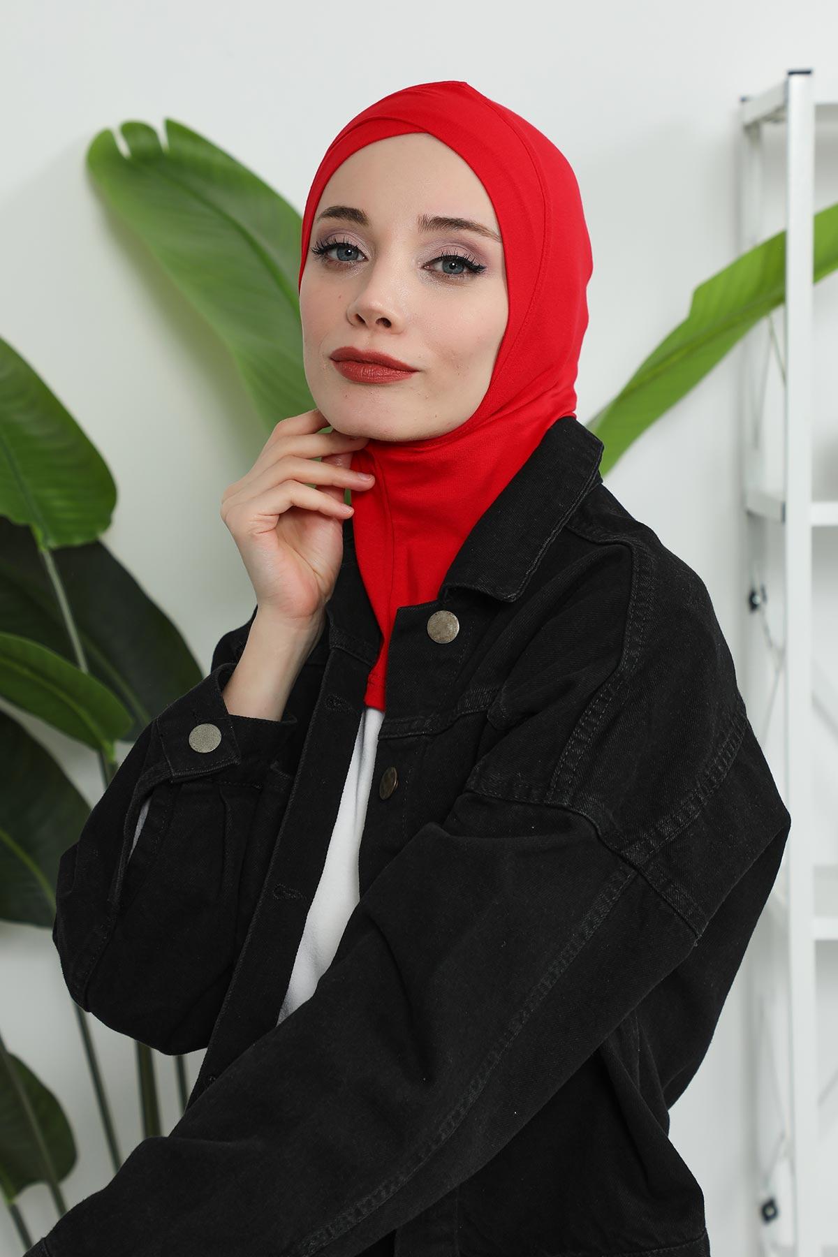 Önü Çapraz Detaylı Penye Bone,TB-4,TB-4