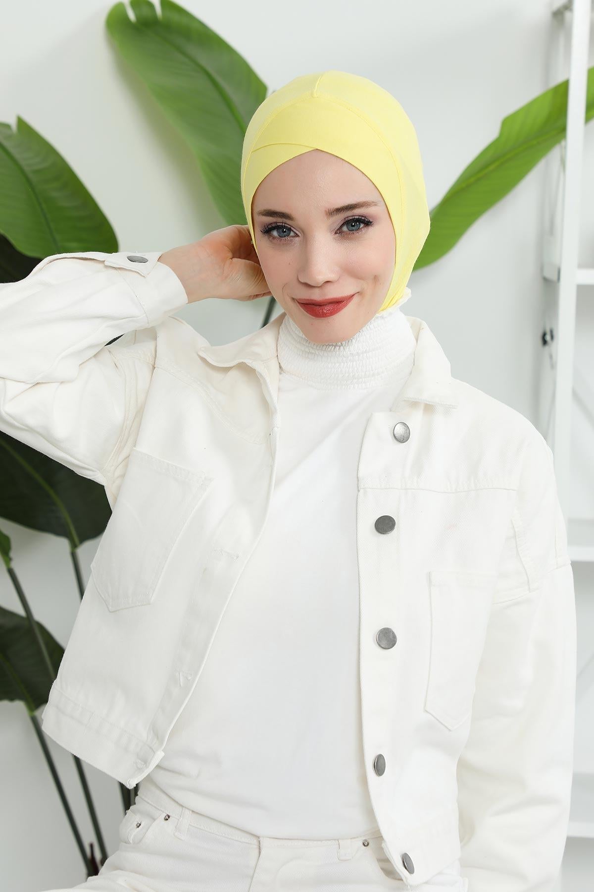 Önü Çapraz Detaylı Penye Bone,TB-4,TB-4