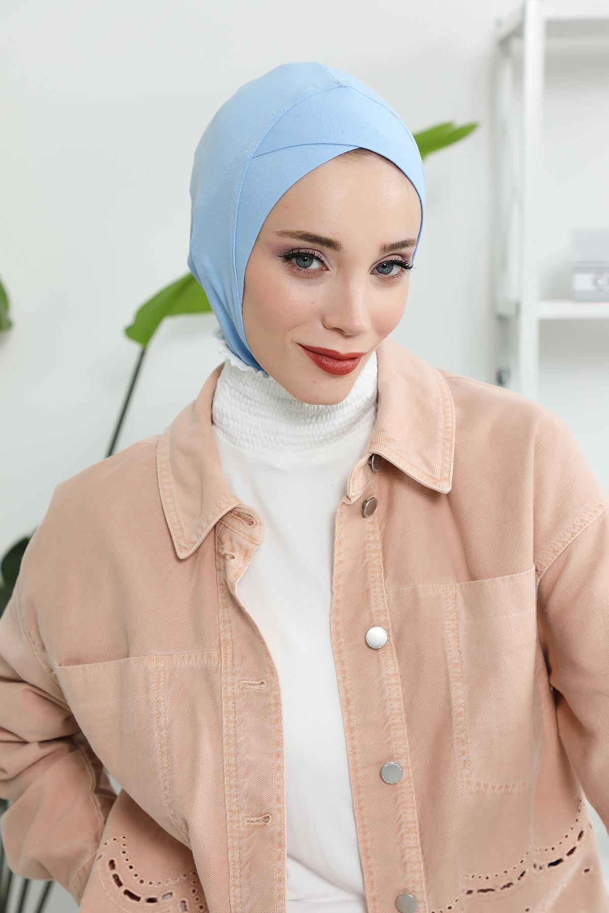 Önü Çapraz Detaylı Penye Bone,TB-4,TB-4