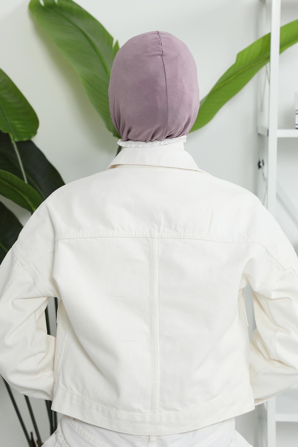 Önü Çapraz Detaylı Penye Bone,TB-4,TB-4