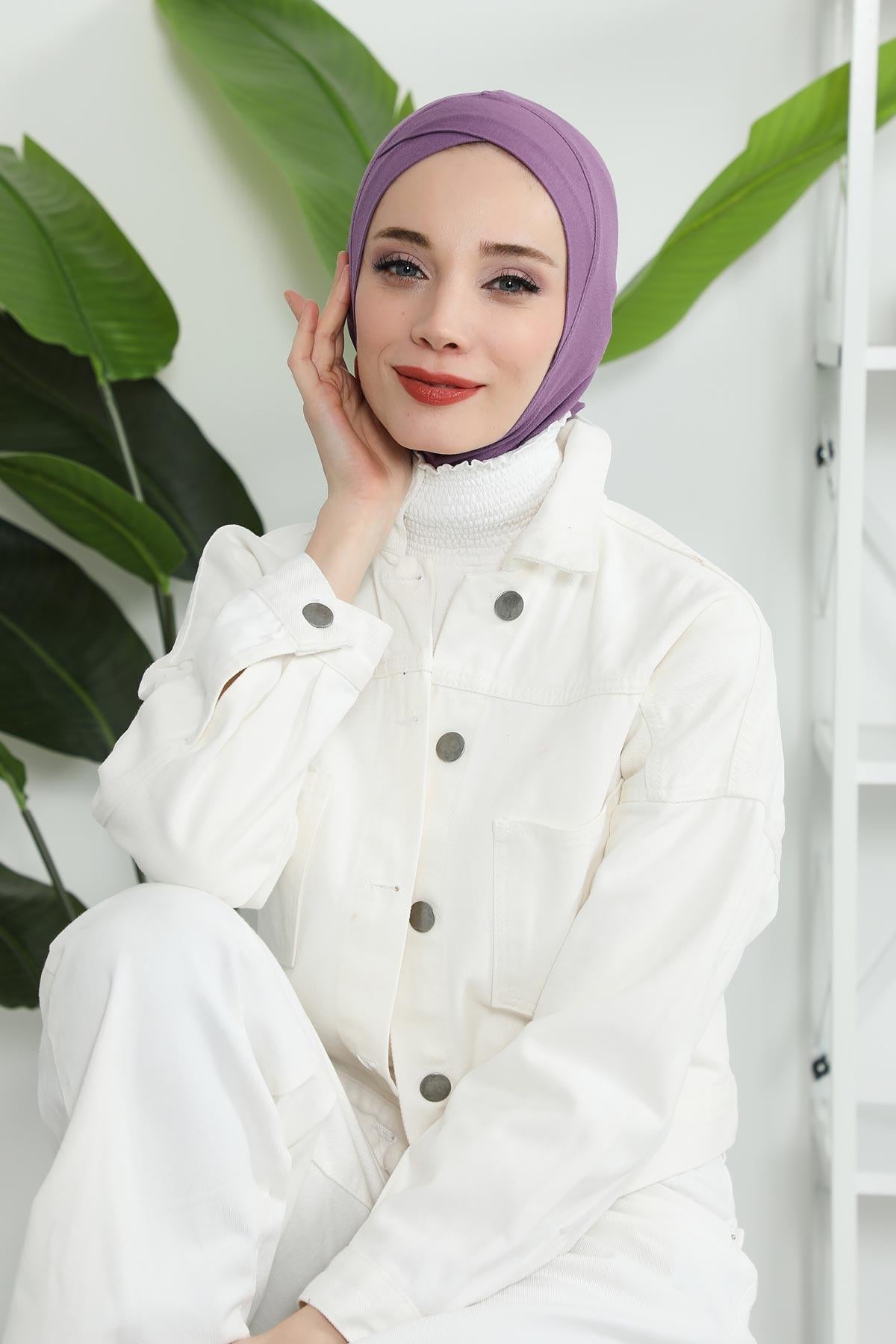 Önü Çapraz Detaylı Penye Bone,TB-4,TB-4