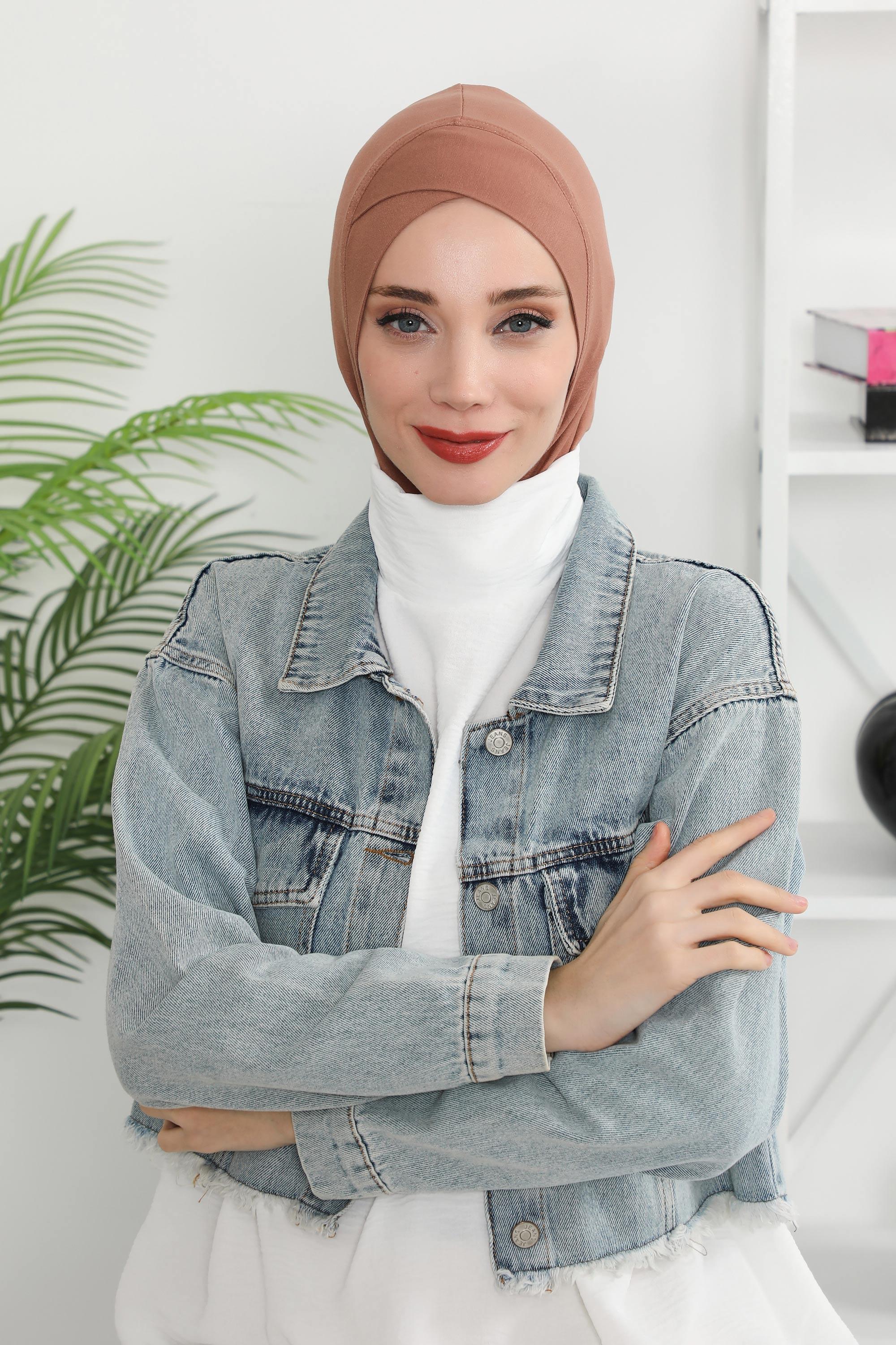 Önü Çapraz Detaylı Penye Bone,TB-4,TB-4