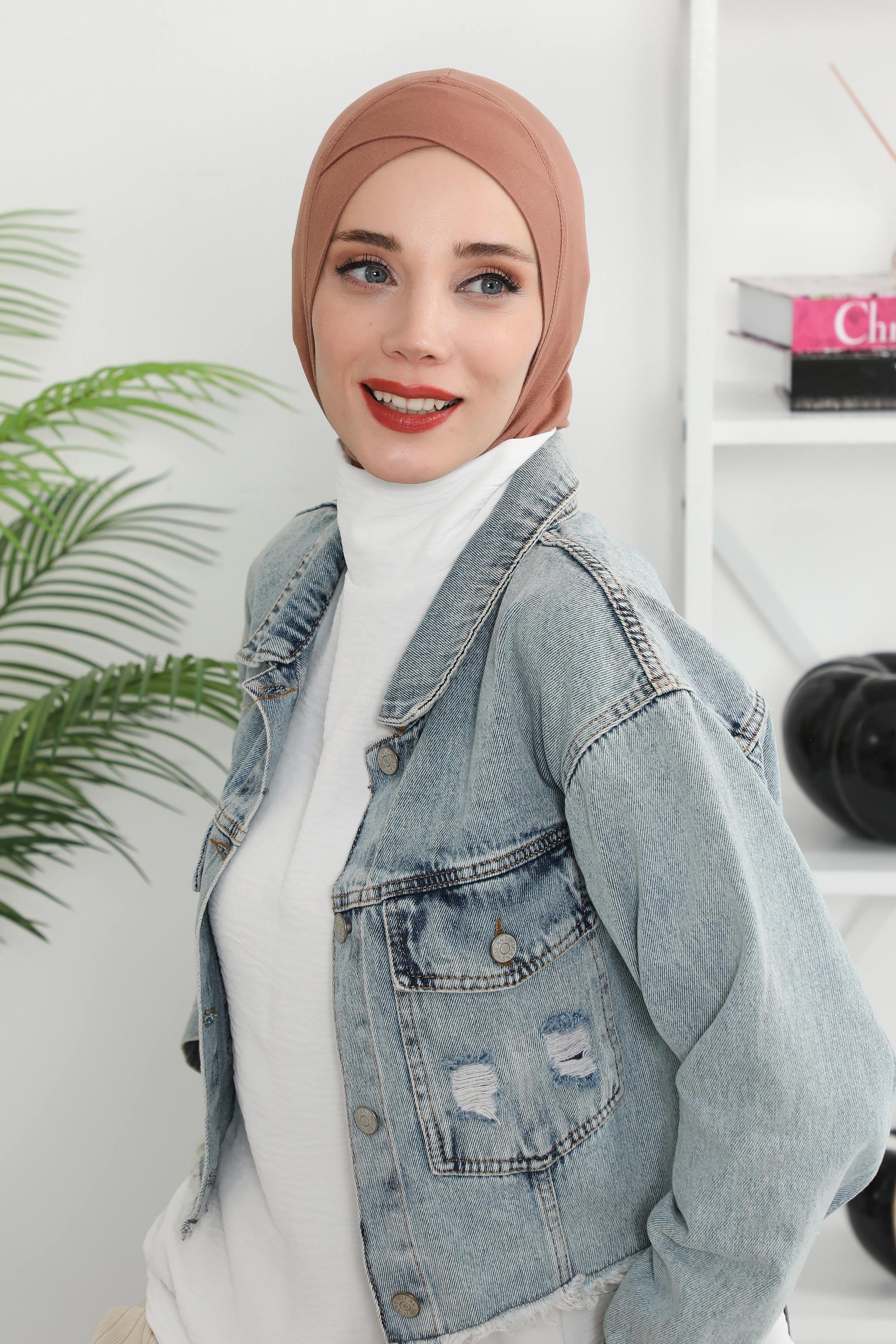 Önü Çapraz Detaylı Penye Bone,TB-4,TB-4