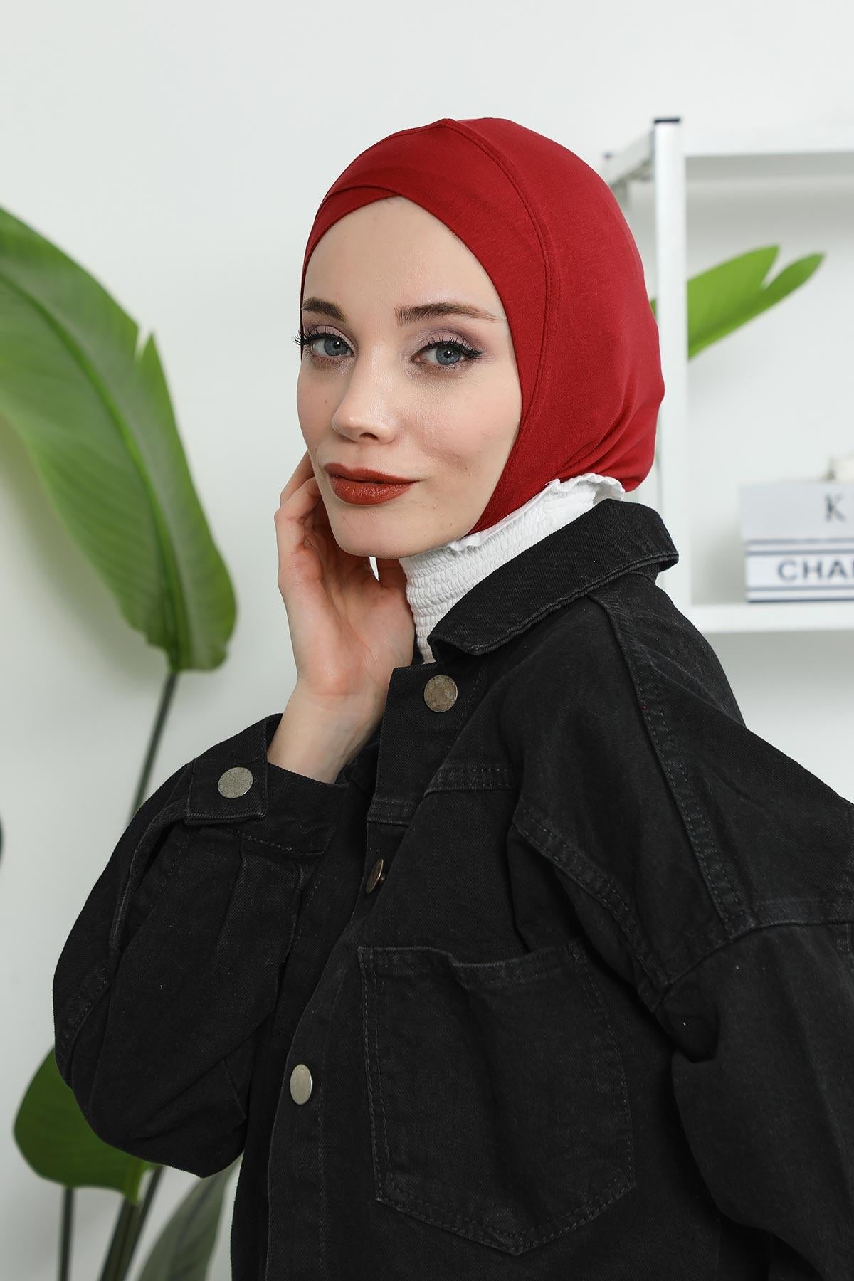 Önü Çapraz Detaylı Penye Bone,TB-4,TB-4