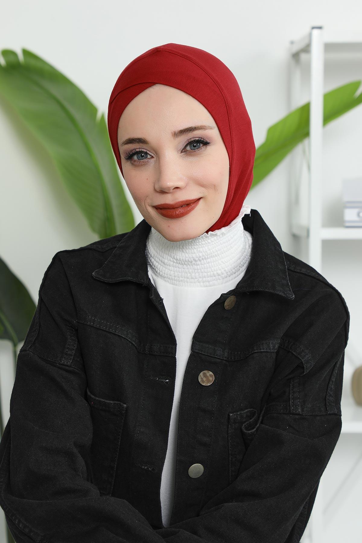 Önü Çapraz Detaylı Penye Bone,TB-4,TB-4