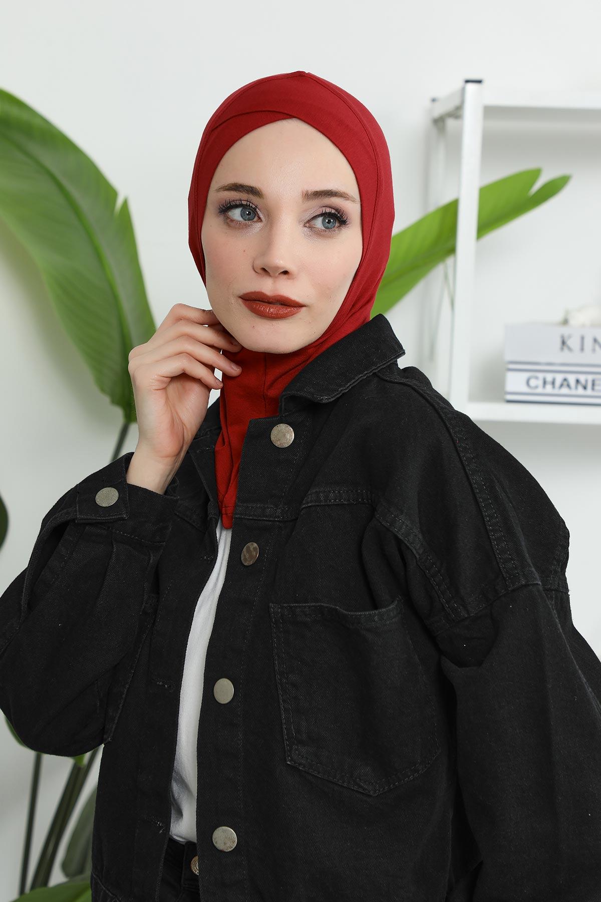 Önü Çapraz Detaylı Penye Bone,TB-4,TB-4