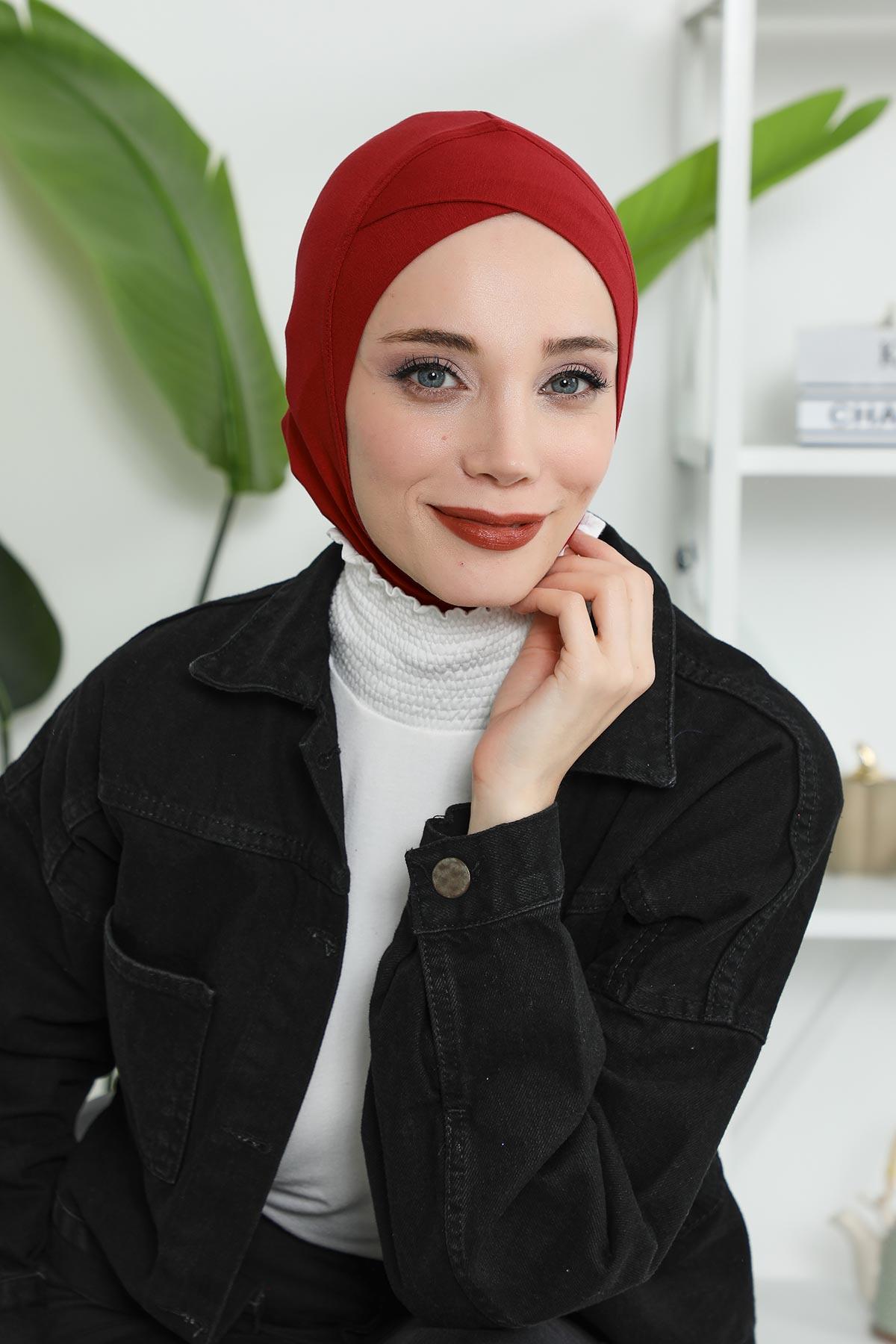 Önü Çapraz Detaylı Penye Bone,TB-4,TB-4