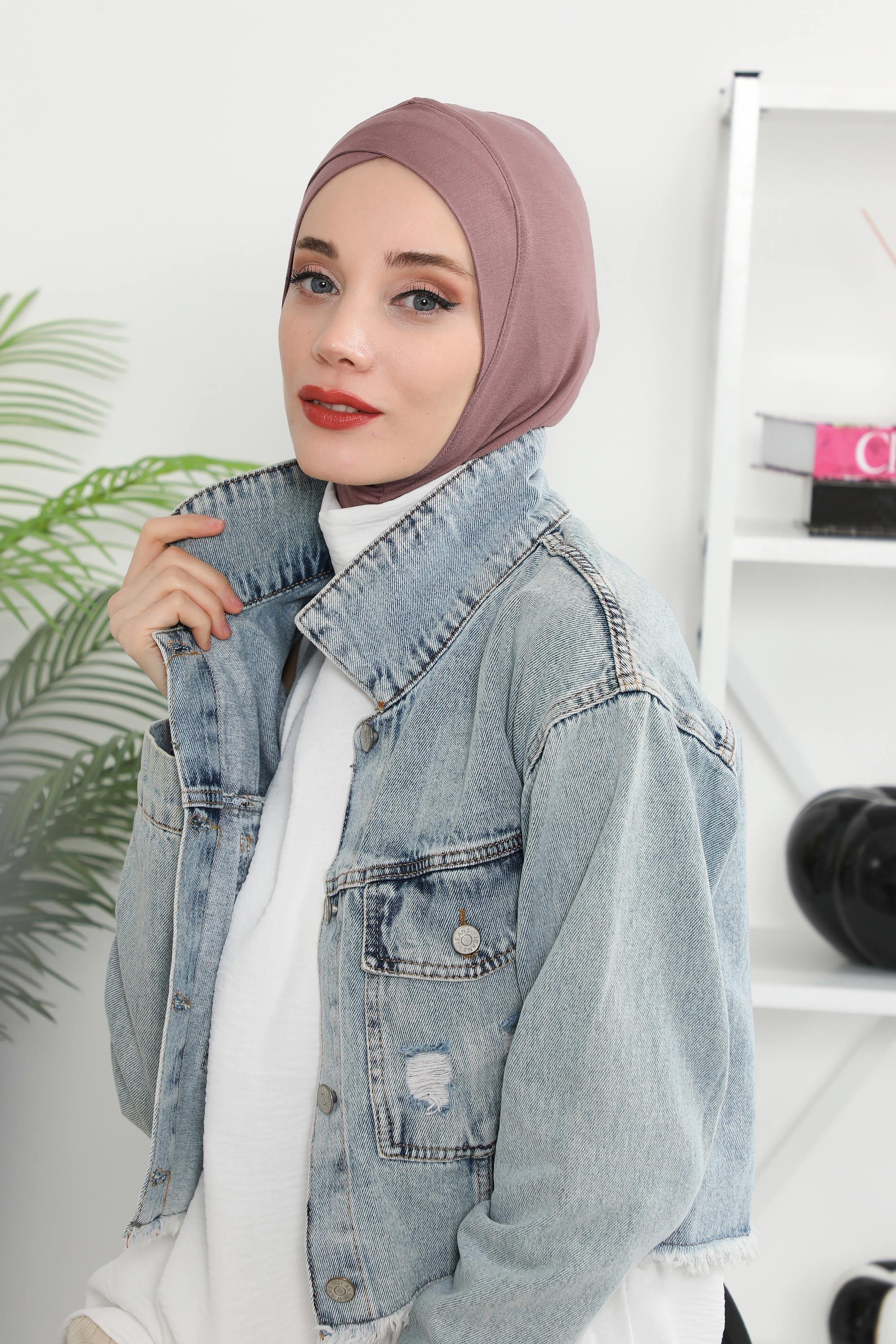 Önü Çapraz Detaylı Penye Bone,TB-4,TB-4