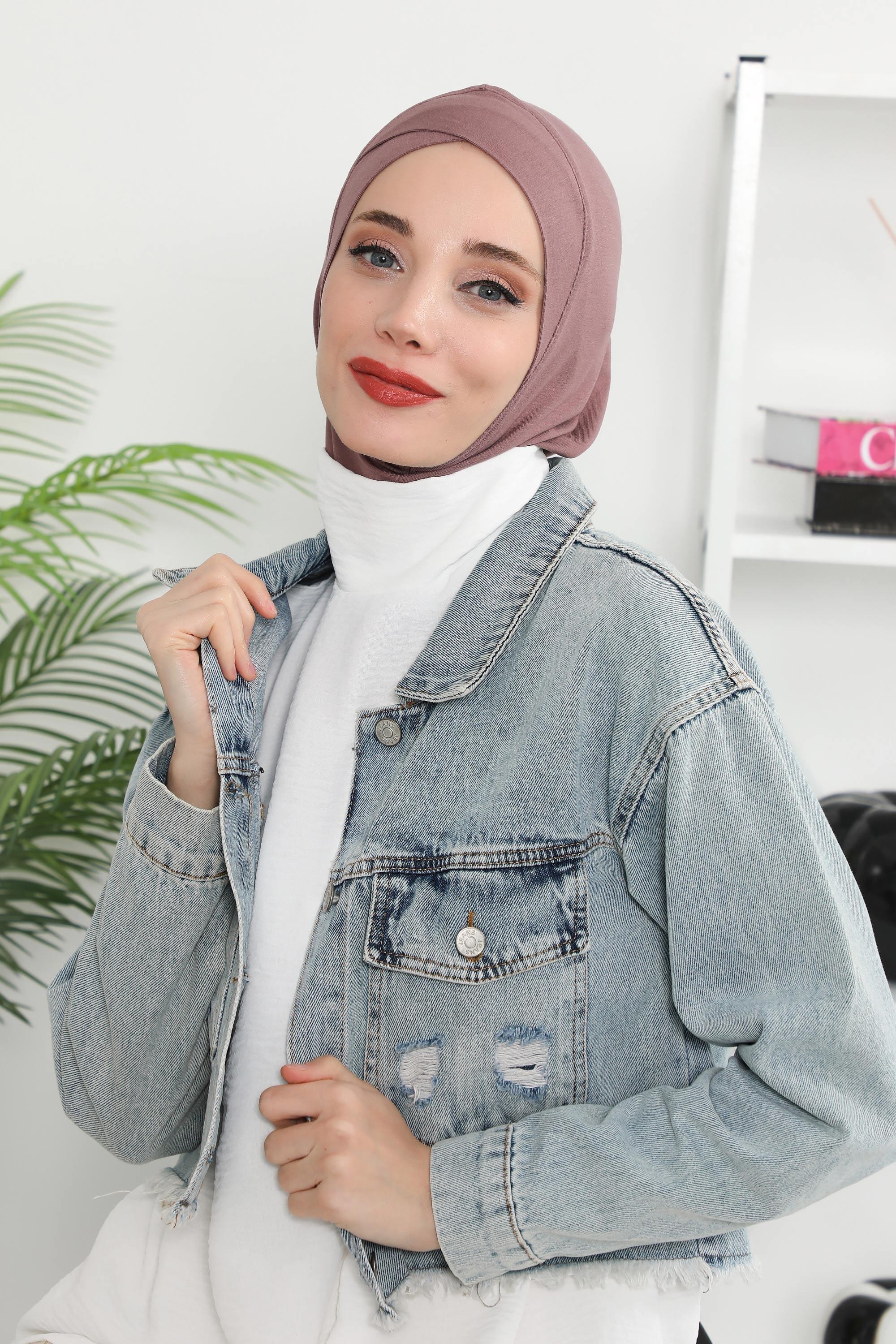 Önü Çapraz Detaylı Penye Bone,TB-4,TB-4