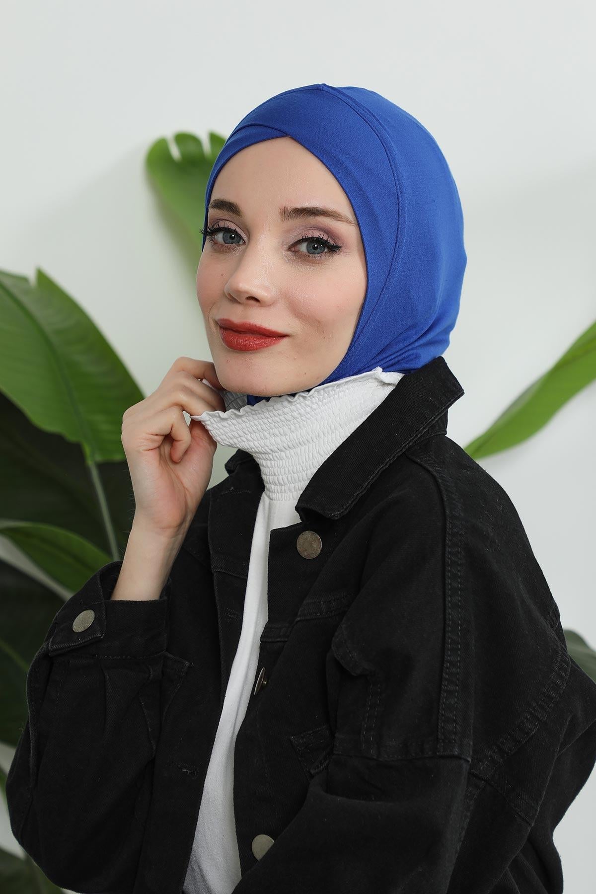 Önü Çapraz Detaylı Penye Bone,TB-4,TB-4