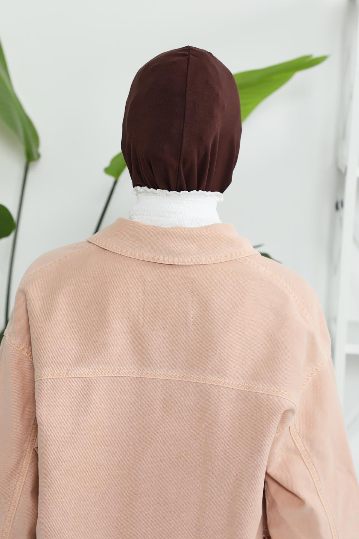 Önü Çapraz Detaylı Penye Bone,TB-4,TB-4