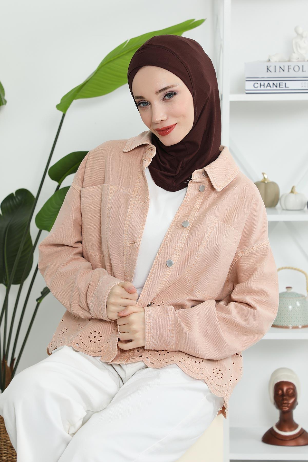 Önü Çapraz Detaylı Penye Bone,TB-4,TB-4