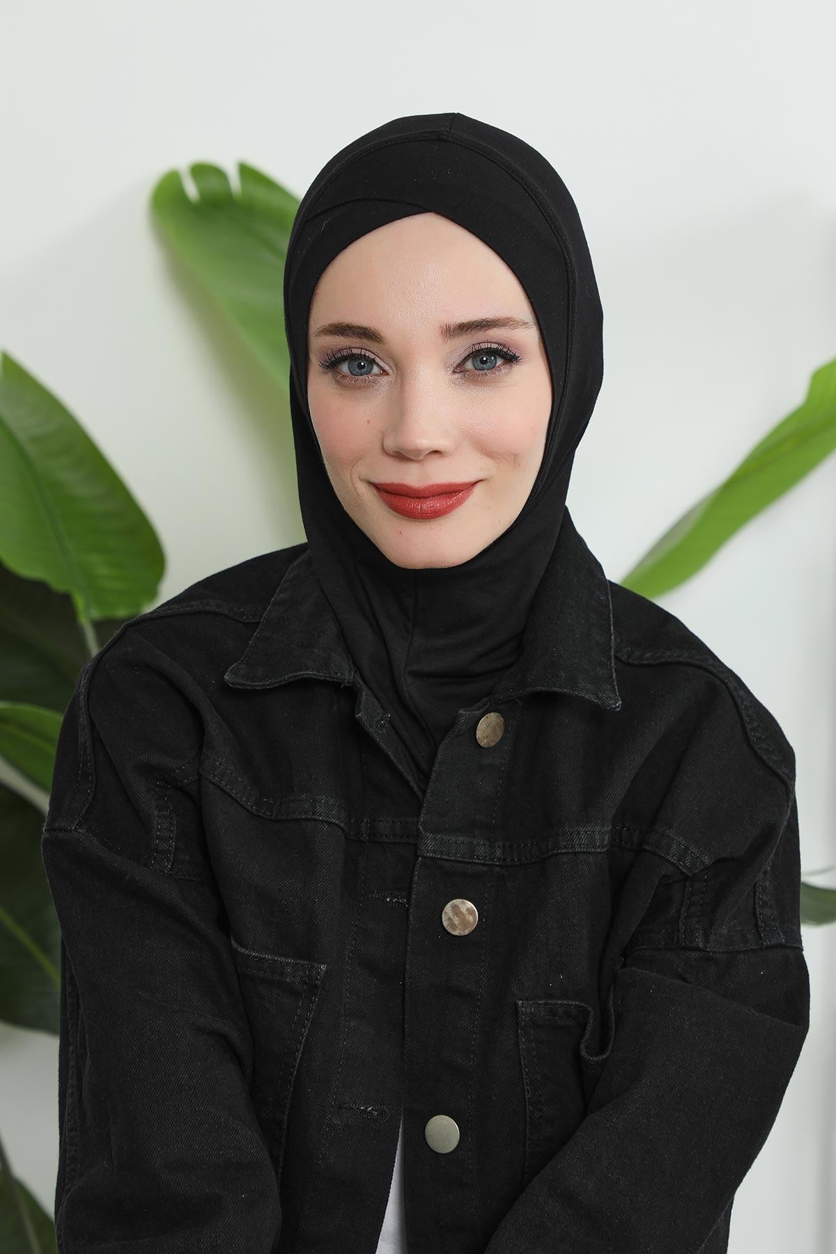 Önü Çapraz Detaylı Penye Bone,TB-4,TB-4