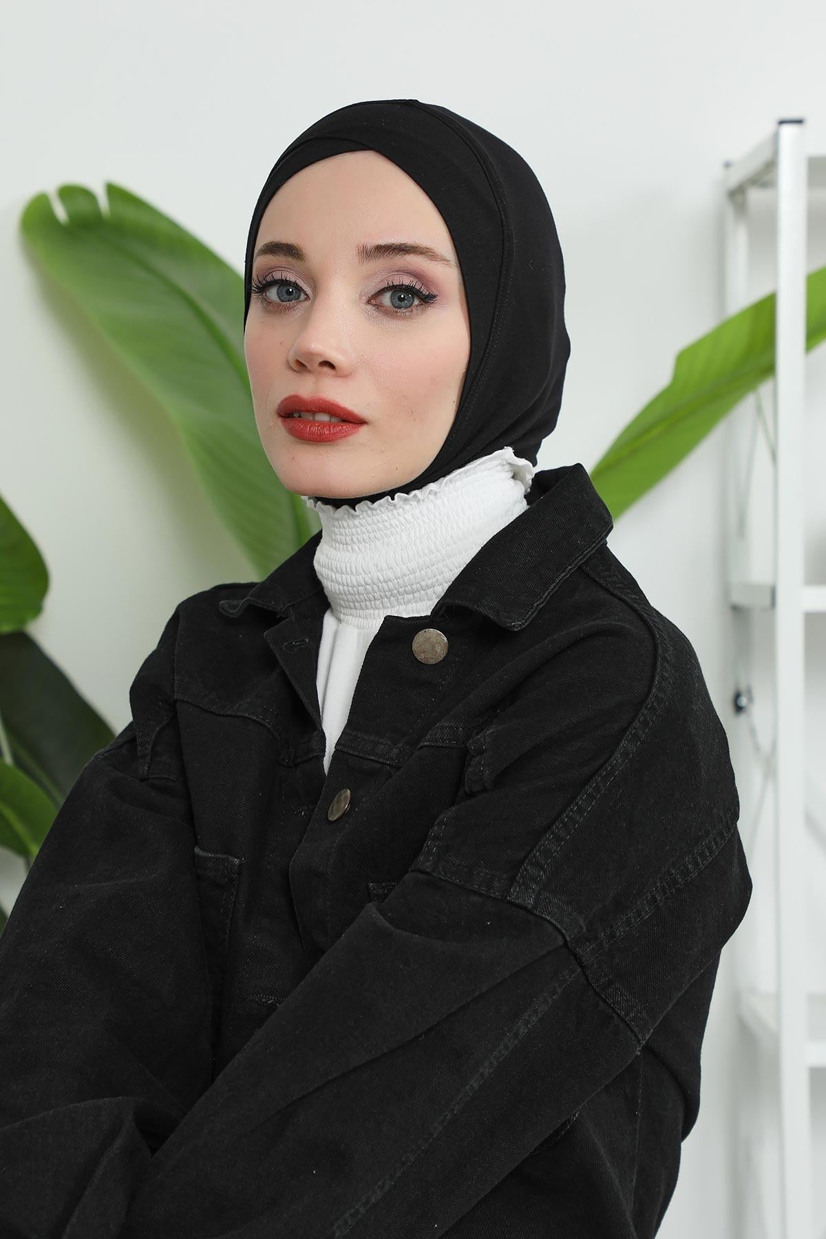 Önü Çapraz Detaylı Penye Bone,TB-4,TB-4