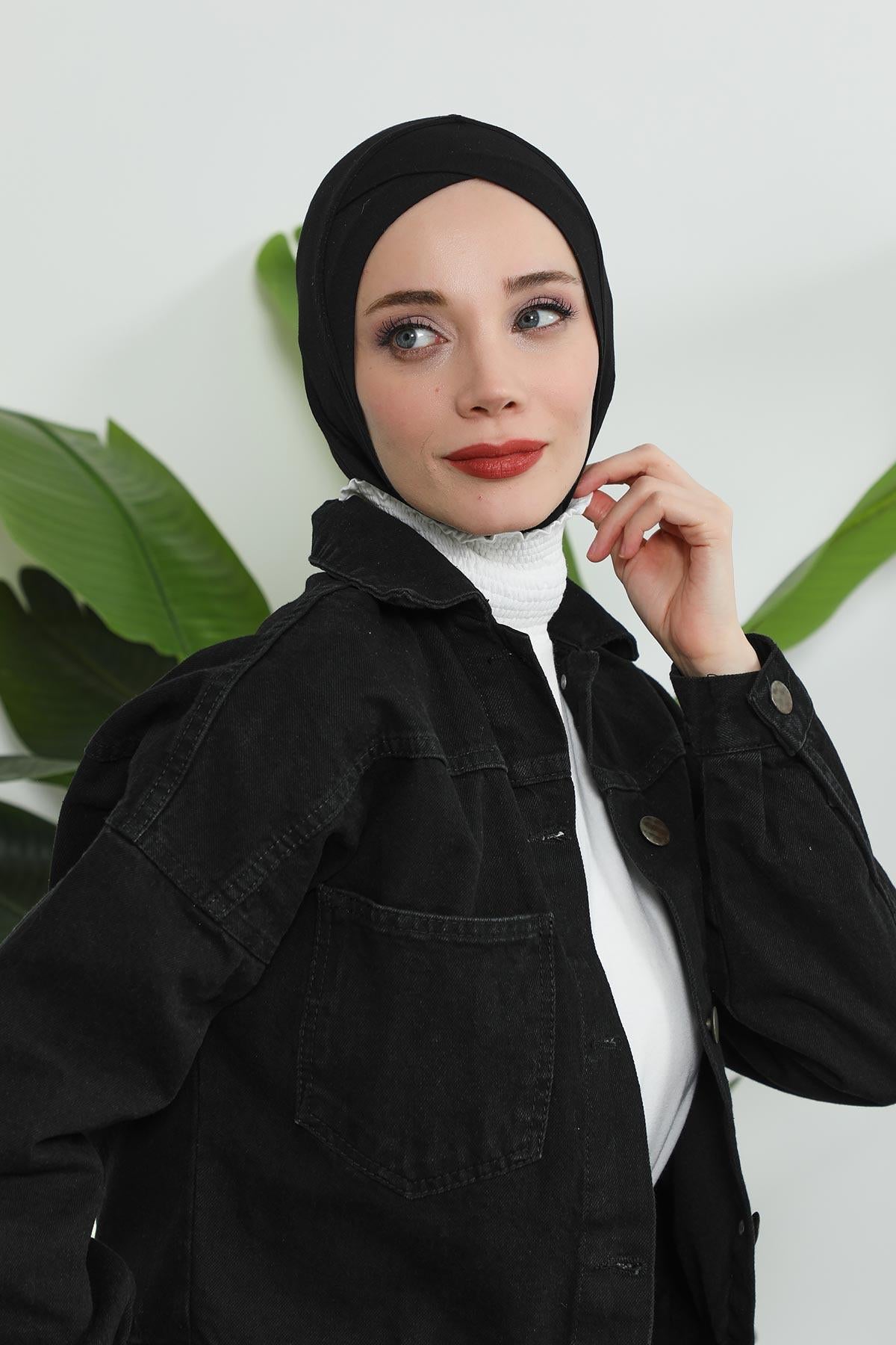 Önü Çapraz Detaylı Penye Bone,TB-4,TB-4