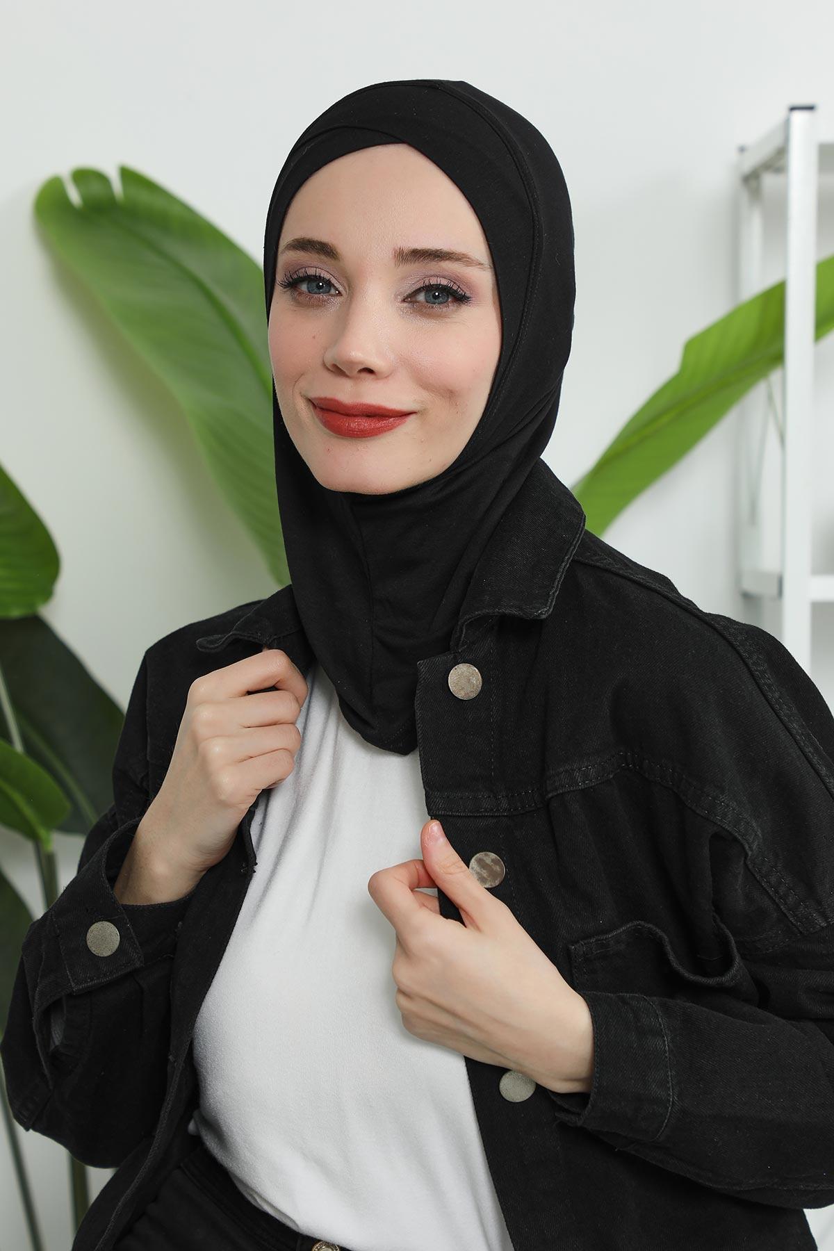 Önü Çapraz Detaylı Penye Bone,TB-4,TB-4